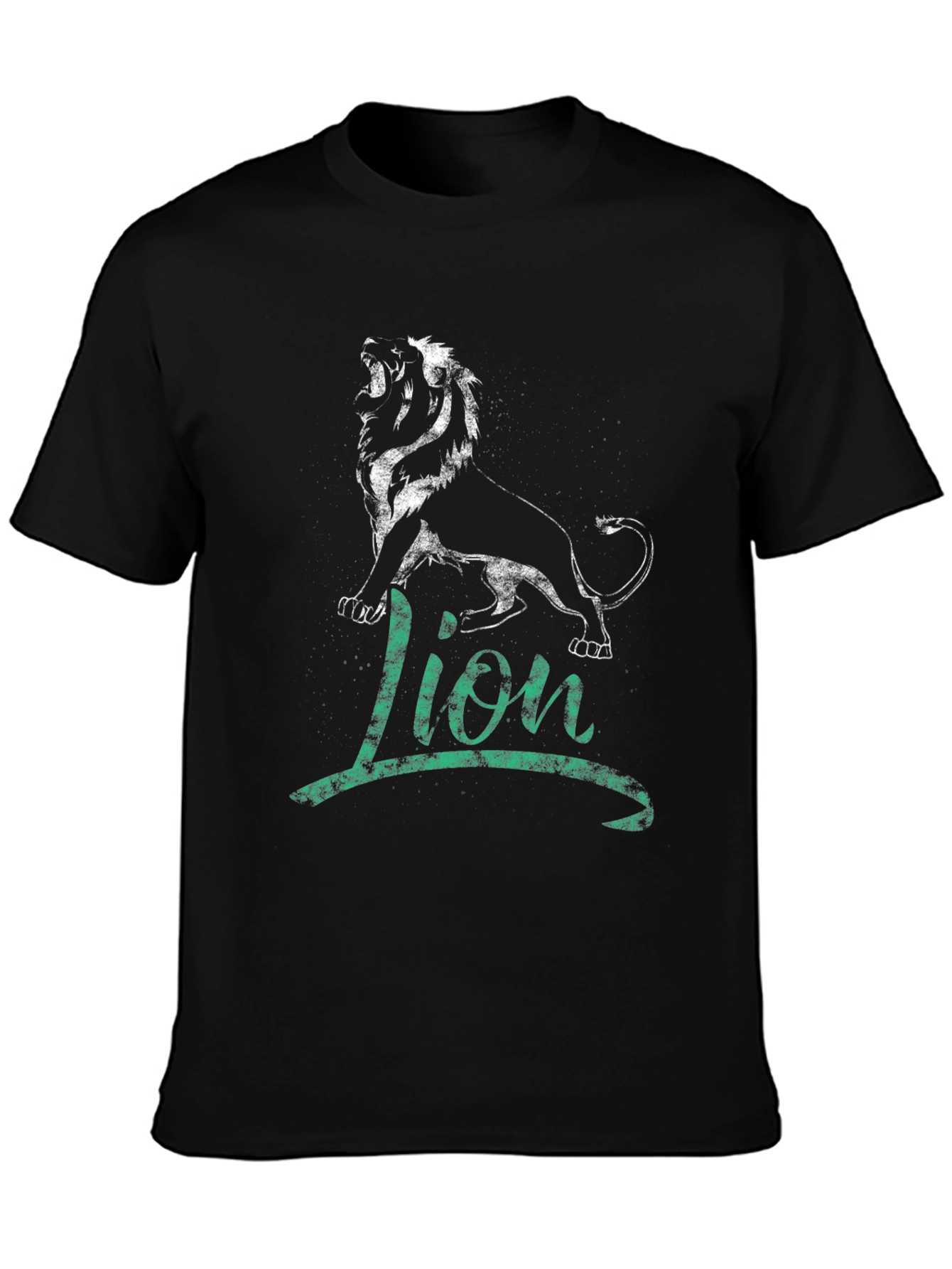 Black Lion Graphic Tee - Men's Black T-Shirt view 3