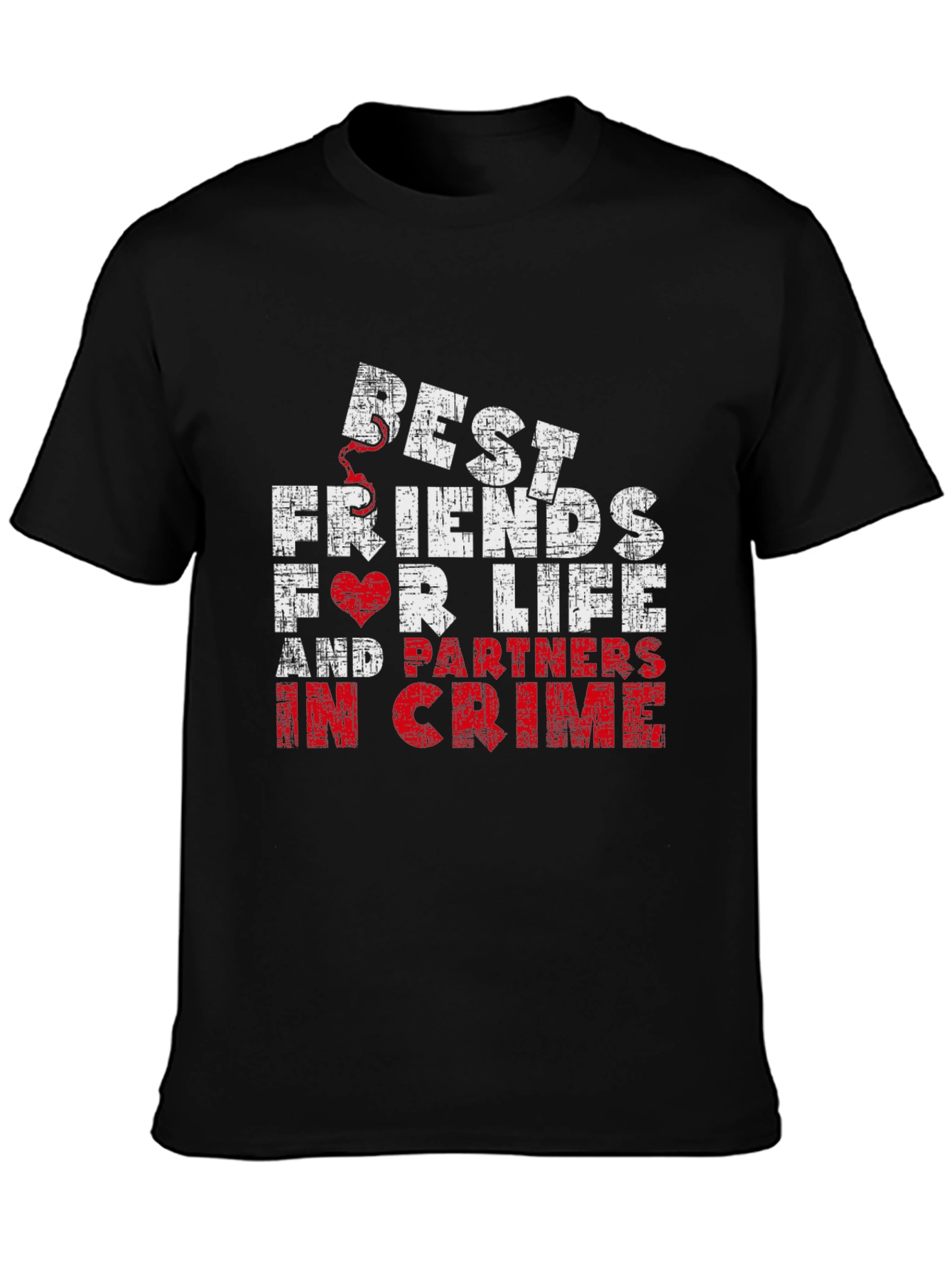 Black Best Friends For Life T-Shirt view 3