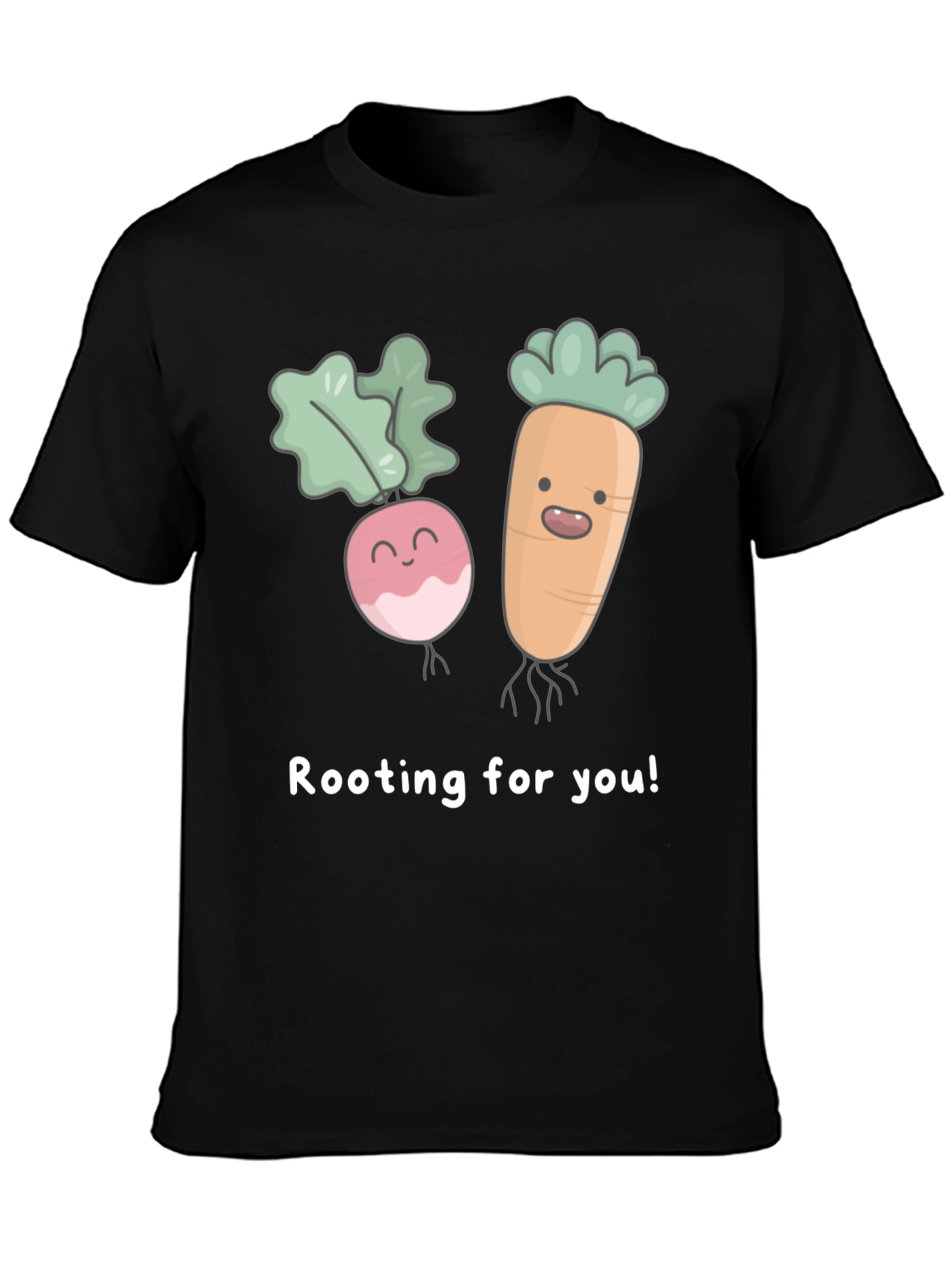 Black Rooting For You Graphic Tee view 3