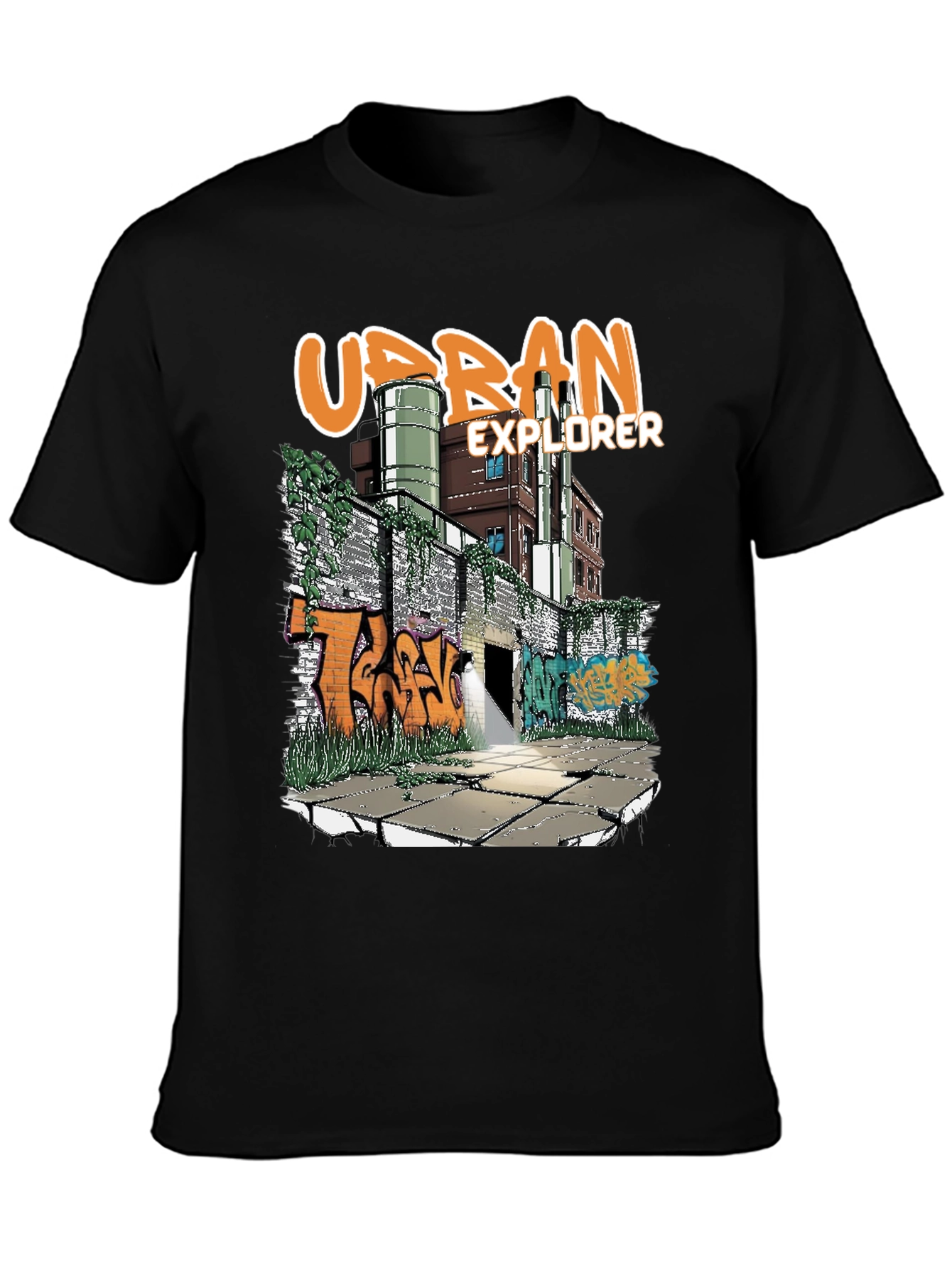 Urban Explorer Graphic Tee - Cool Street Art Design - 3
