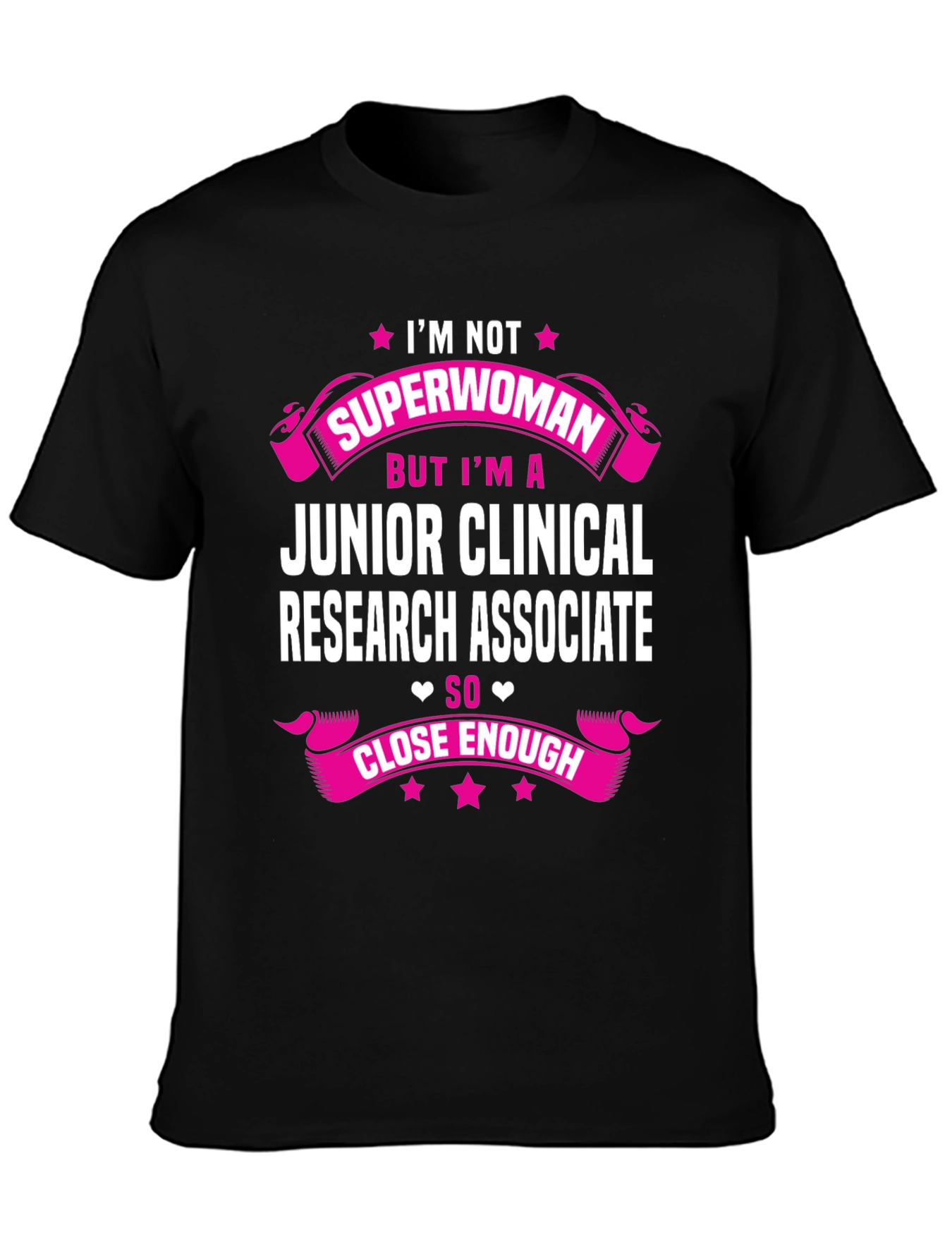 Black Junior Clinical Research Associate T-Shirt view 3
