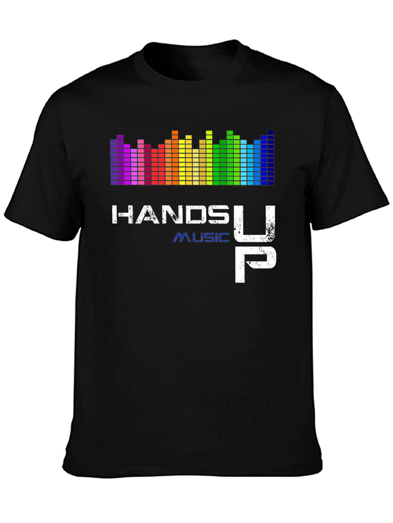 Black Hands Up Music Graphic Tee view 3