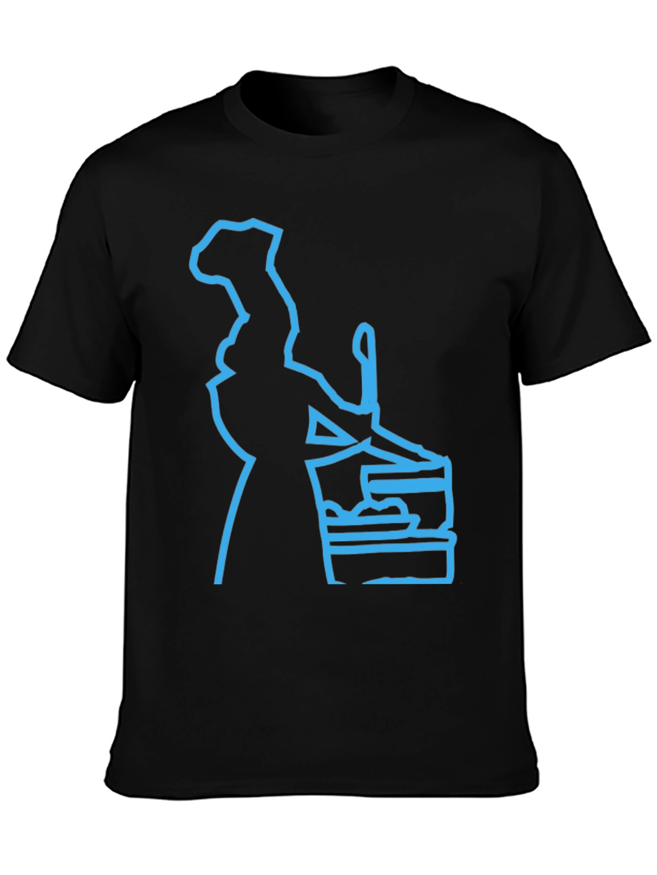 Black Chef Graphic T-Shirt - Cool, Unique Design! view 3