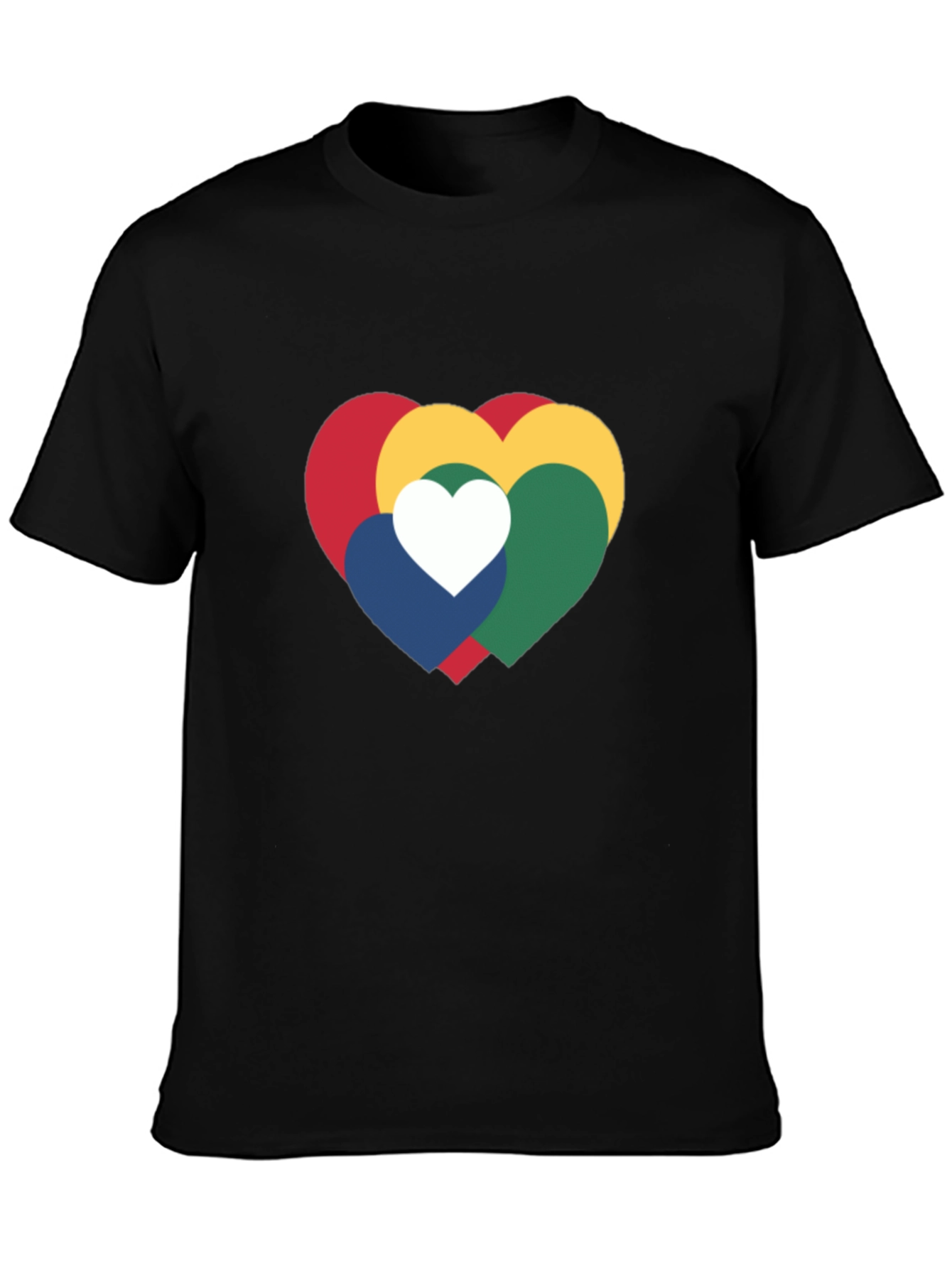 Black Heart Graphic Black T-Shirt view 3