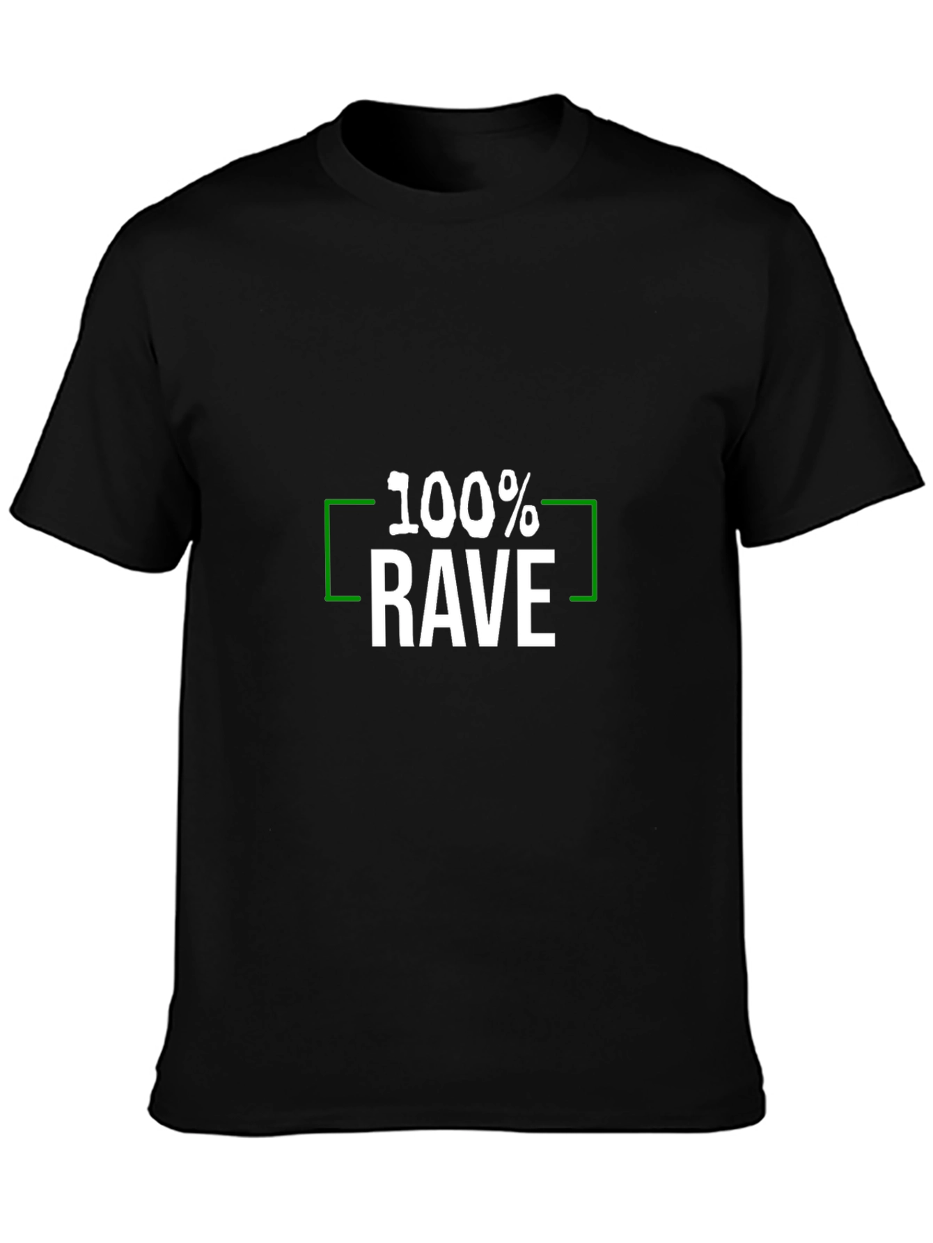 100% Rave Graphic Tee - Black Short Sleeve T-Shirt - 3