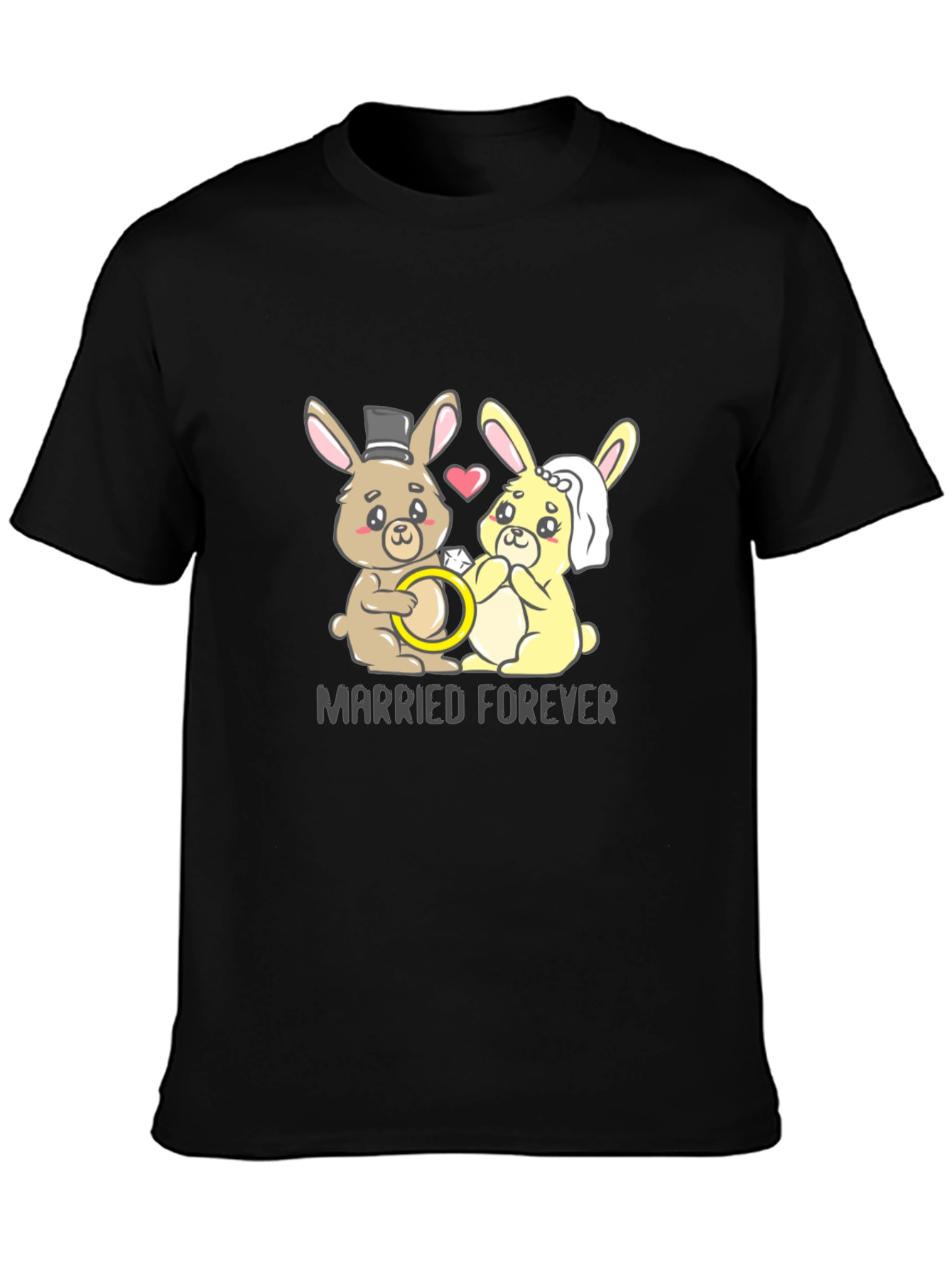 Black Married Forever T-Shirt view 3