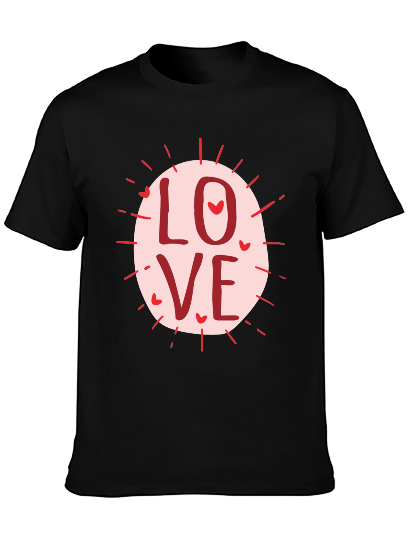 Black Love Graphic Tee - Valentine's Day Gift view 3
