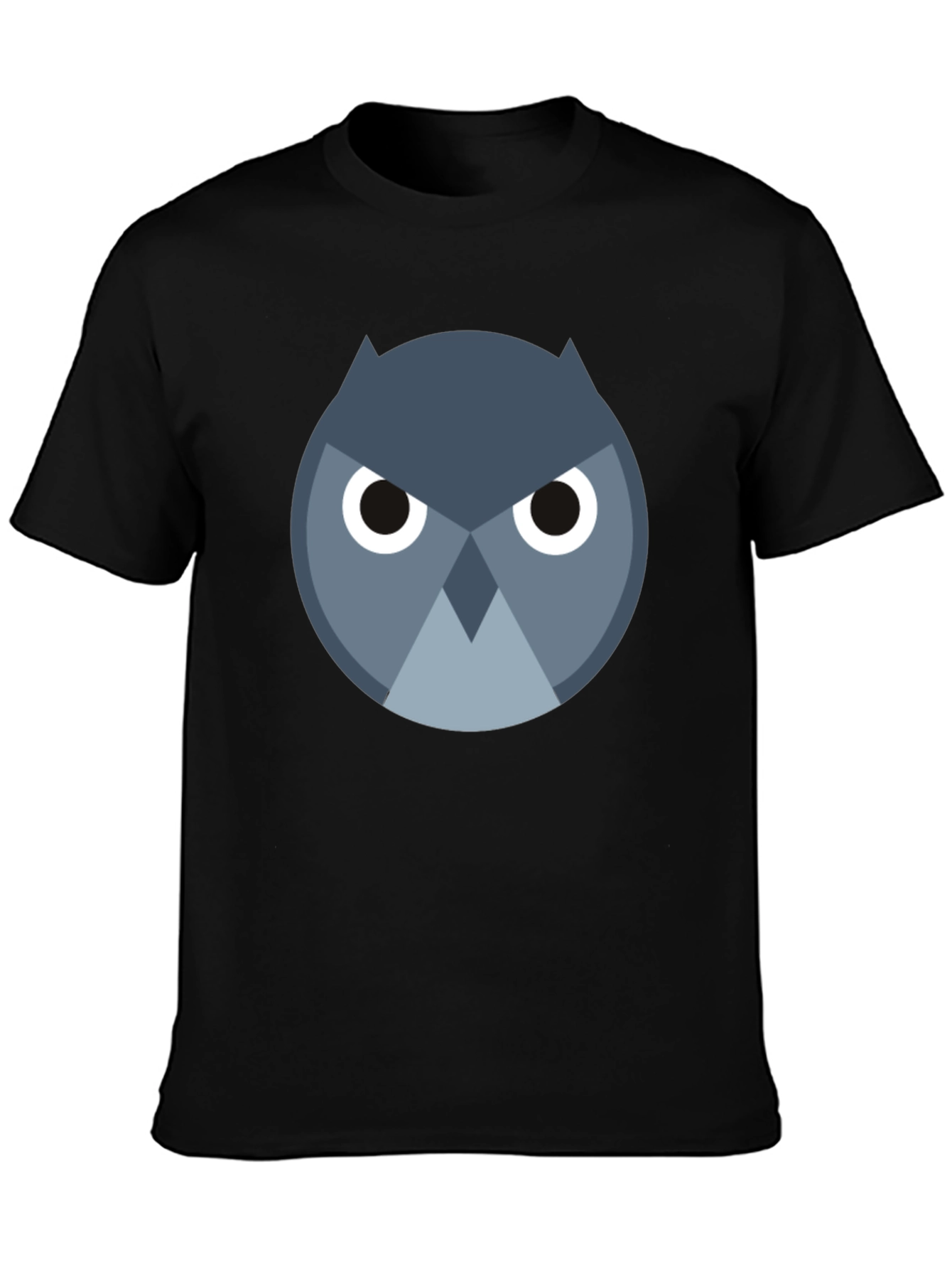 Black Owl Graphic T-Shirt - Men's Black Tee view 3