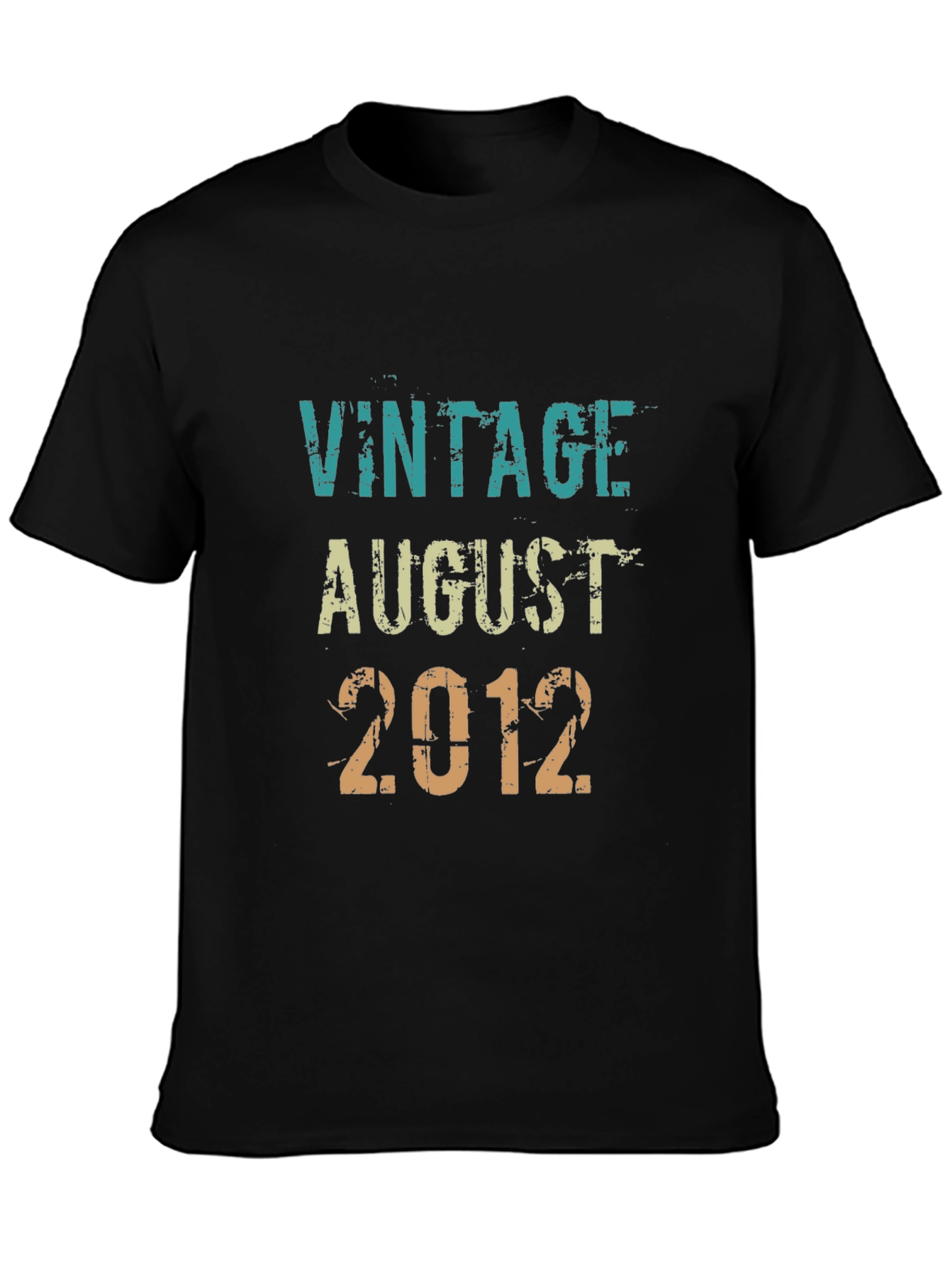 Vintage August 2012 T-Shirt - Birthday Gift - 3