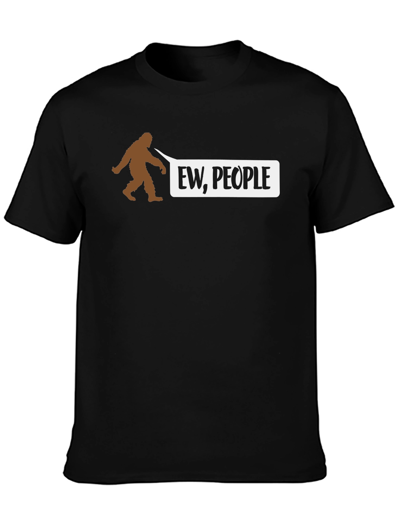 Black Ew, People Bigfoot Graphic Tee view 3