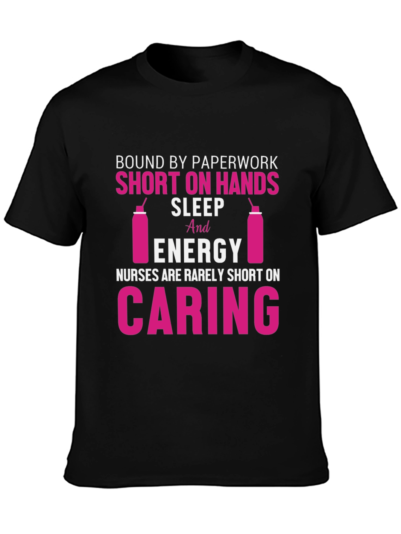 Black Nurse Life T-Shirt: Caring, Energy, and More! view 3