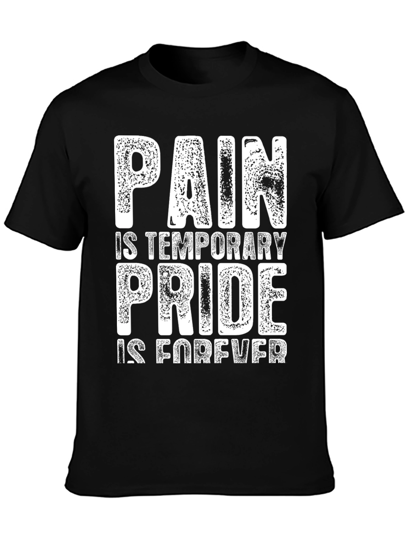 Black Pain is Temporary Pride is Forever T-Shirt view 3