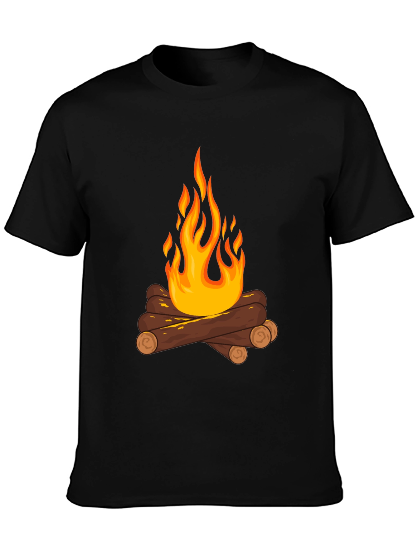 Black Campfire Graphic Tee - Cozy Comfort view 3