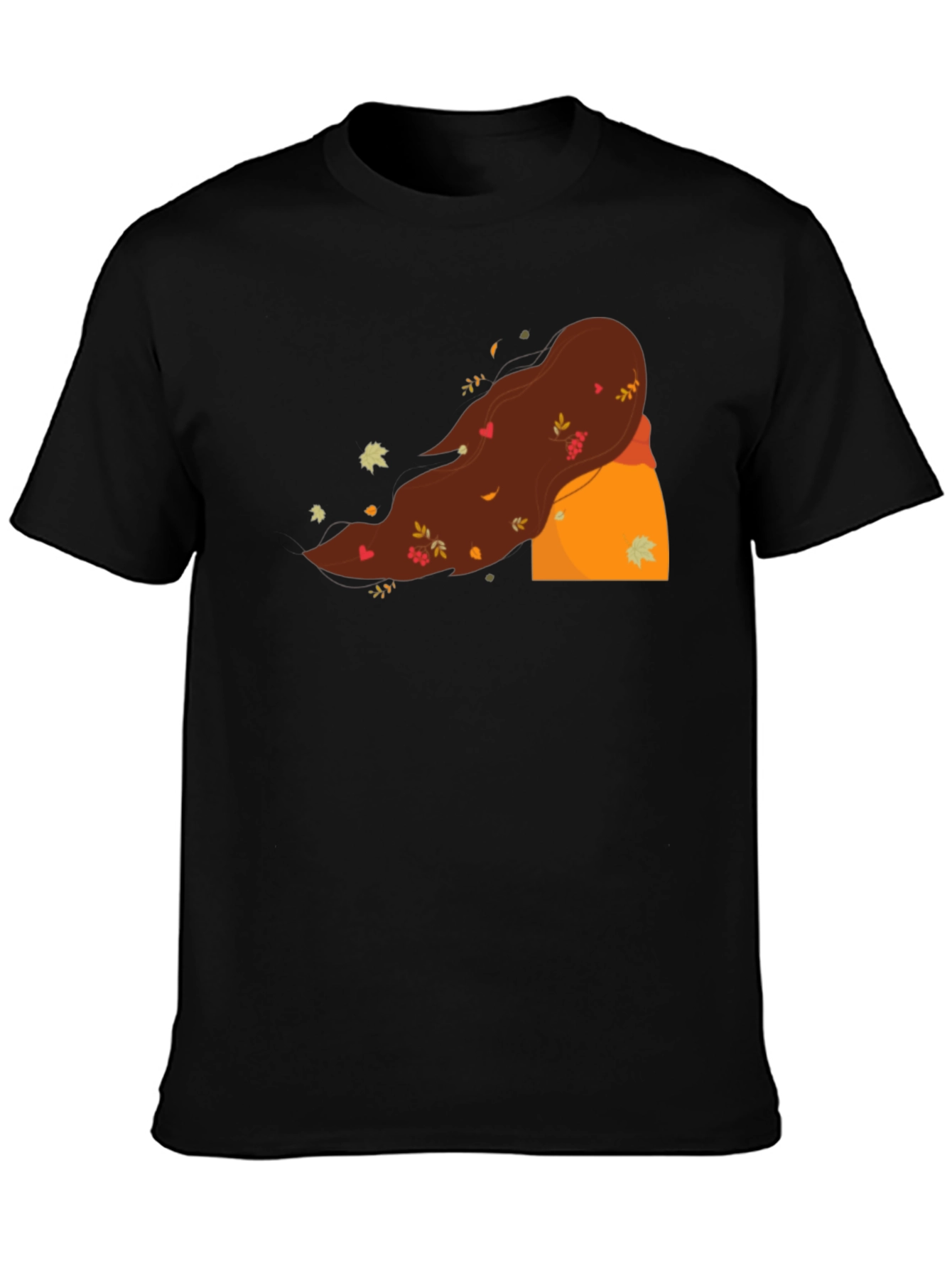 Black Autumn Winds T-Shirt - Unique Fall Design view 3