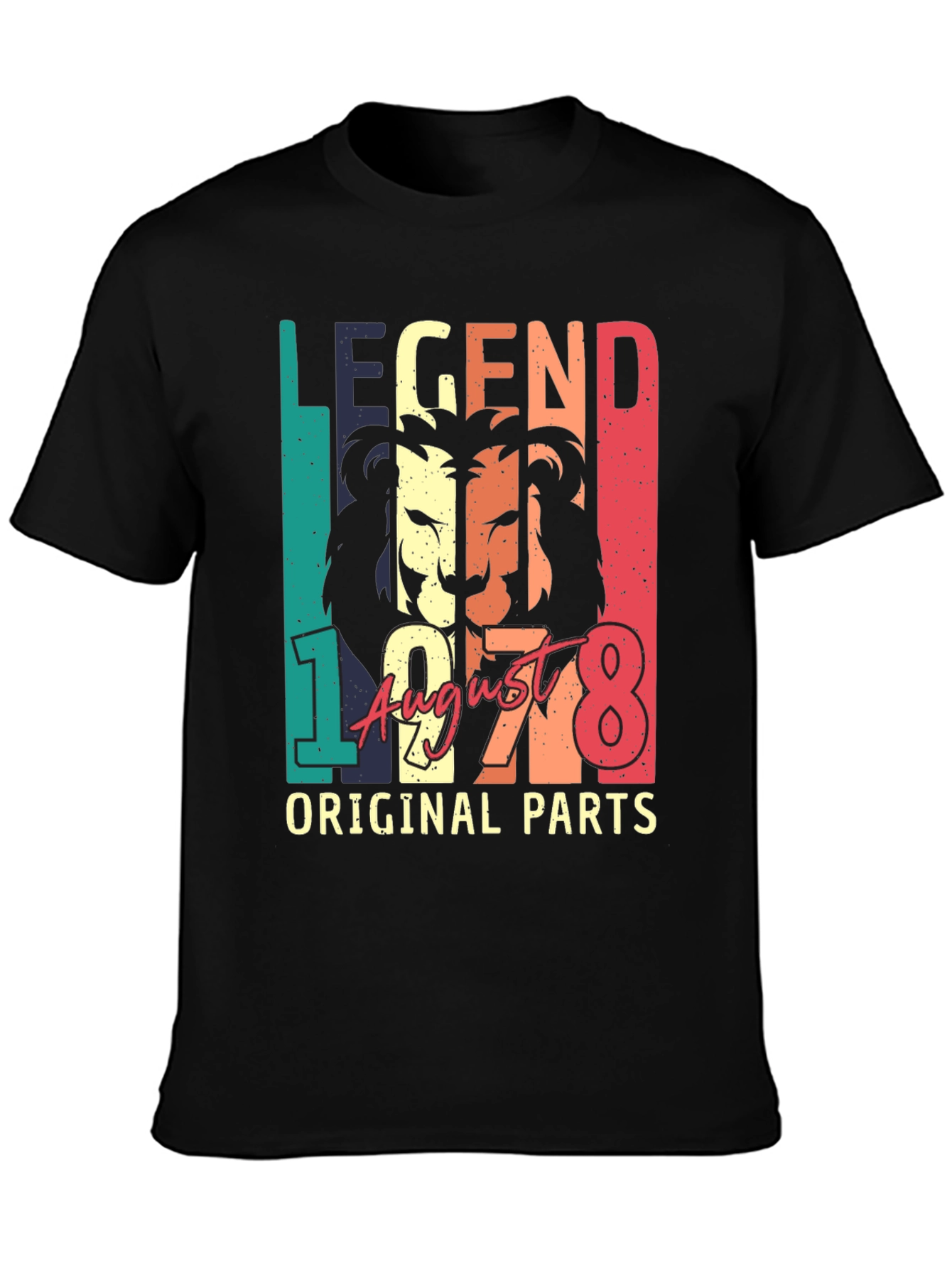 Black Legend Since August 1978 Lion Graphic T-Shirt view 3