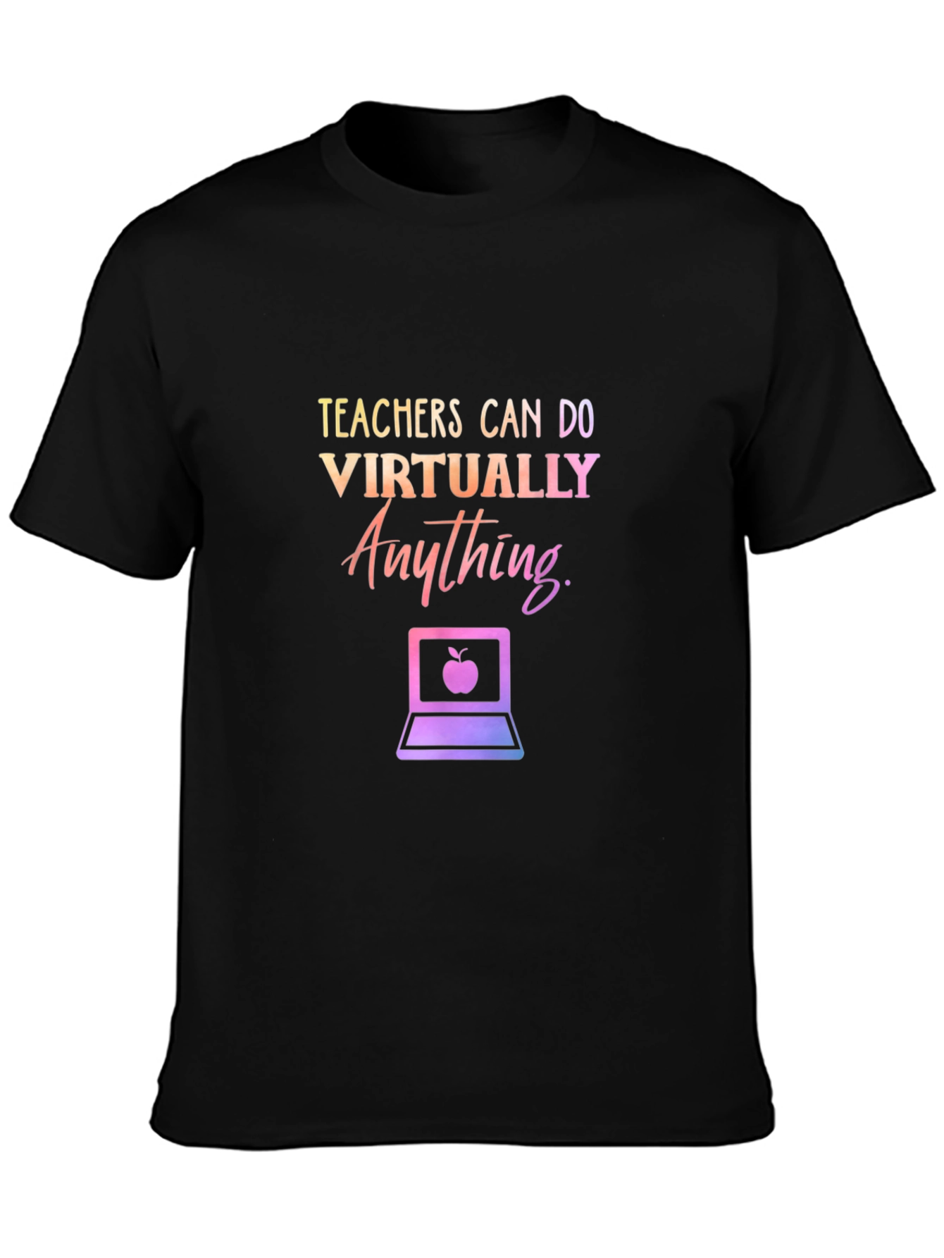 Black Teachers Can Do Virtually Anything T-Shirt view 3