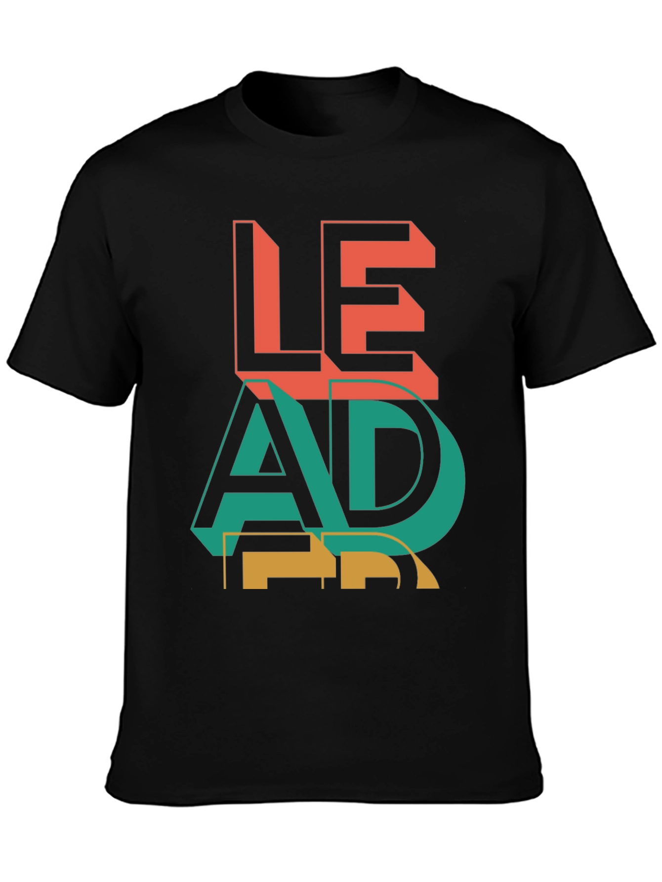 Black Bold Graphic Tee - LEAD view 3