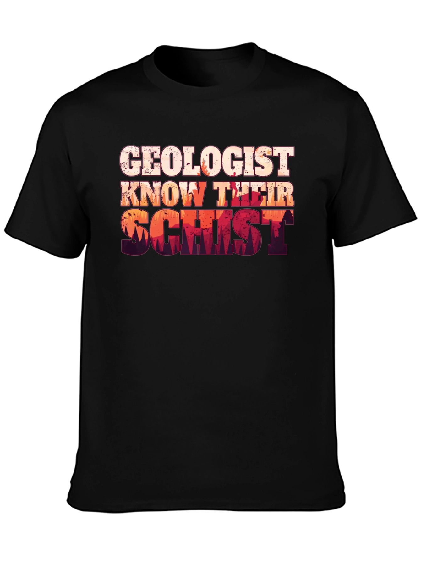 Black Geologist Know Their Schist T-Shirt view 3