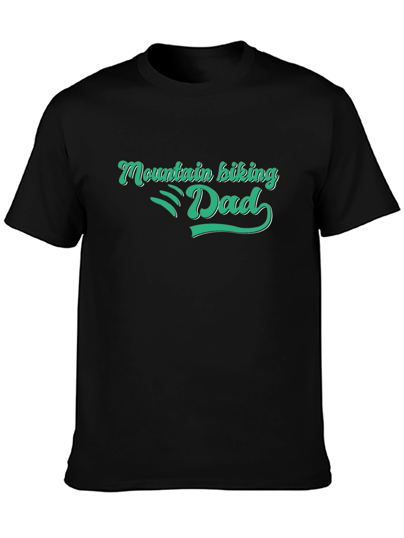 Black Mountain Biking Dad Tee - Black view 3