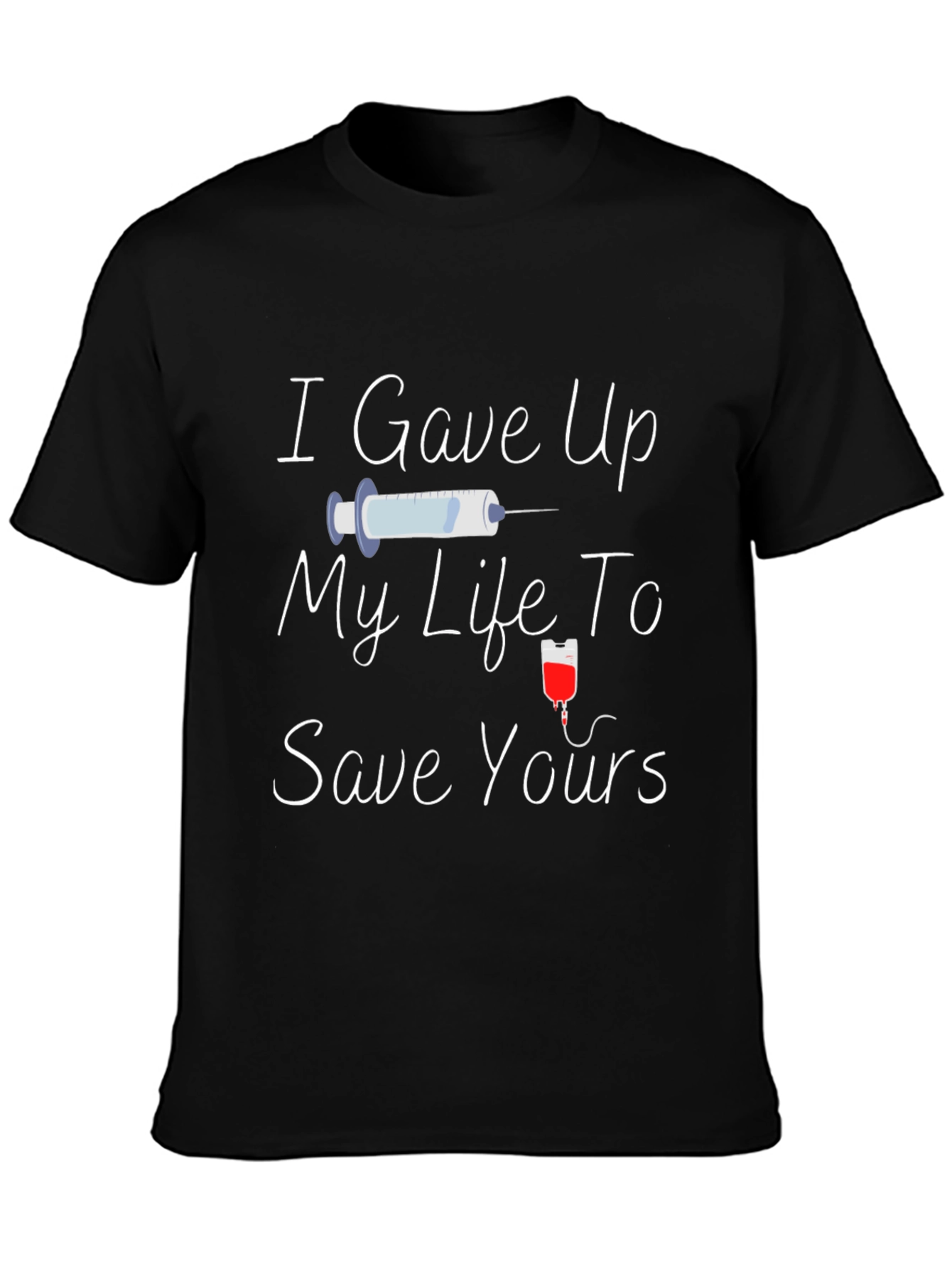 Black I Gave Up My Life T-Shirt view 3