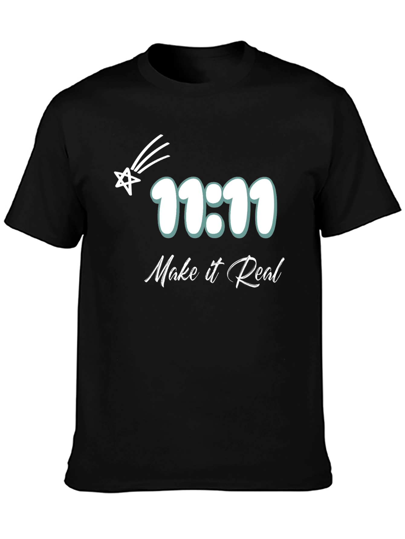 Black 11:11 Make it Real Graphic Tee view 3