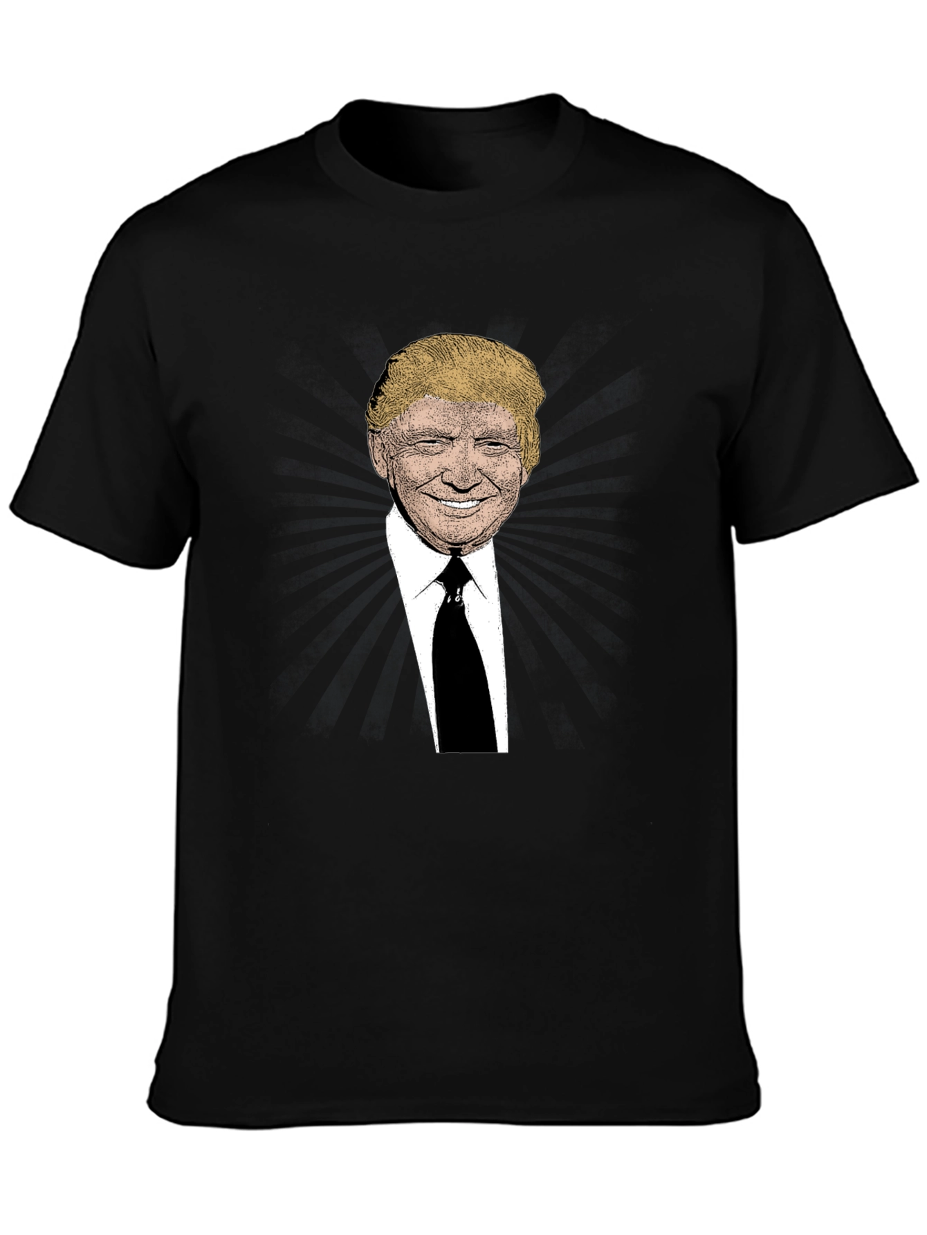 Black Trump Graphic Print Black T-Shirt view 3