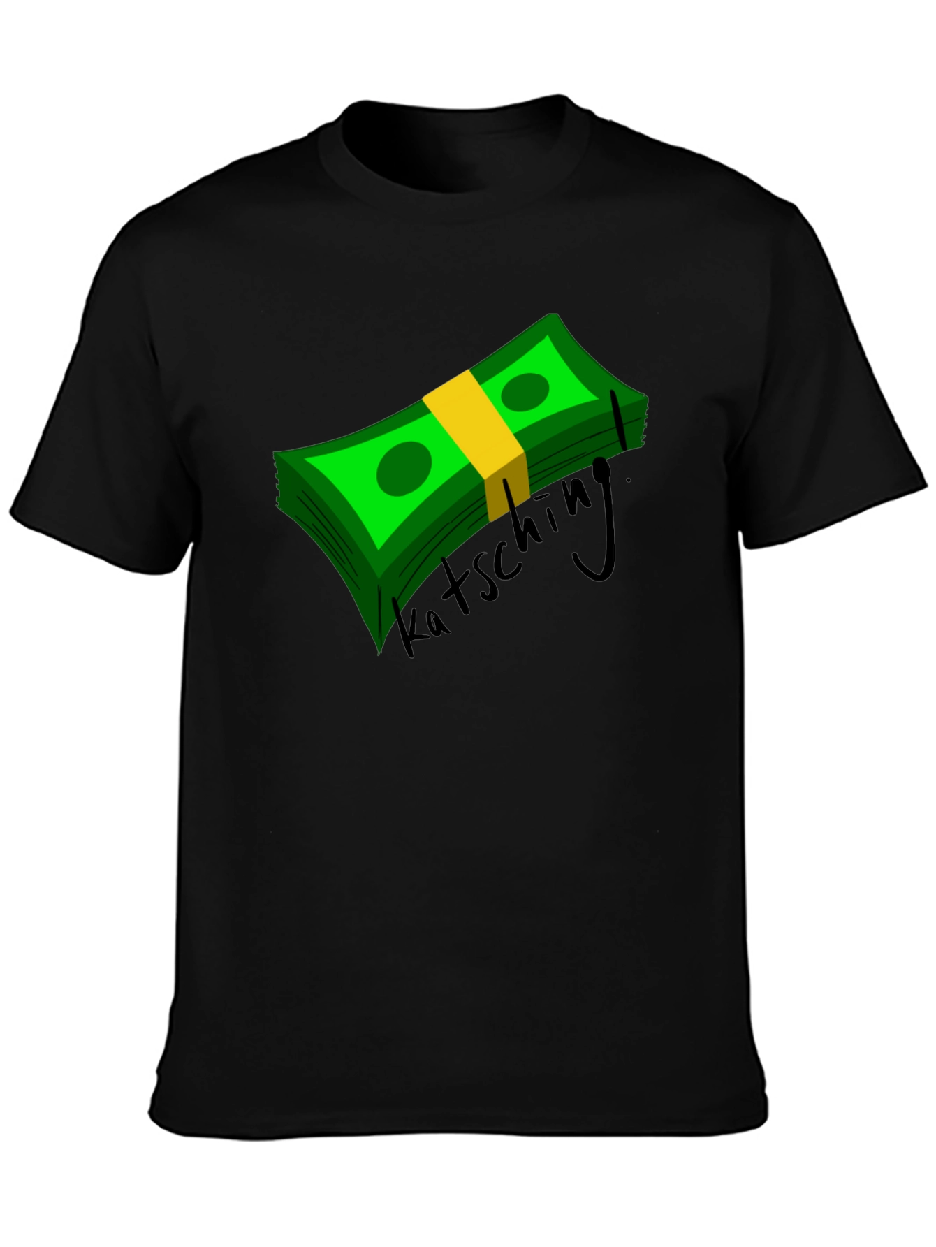 Black Katsching Money Graphic Tee - Black view 3