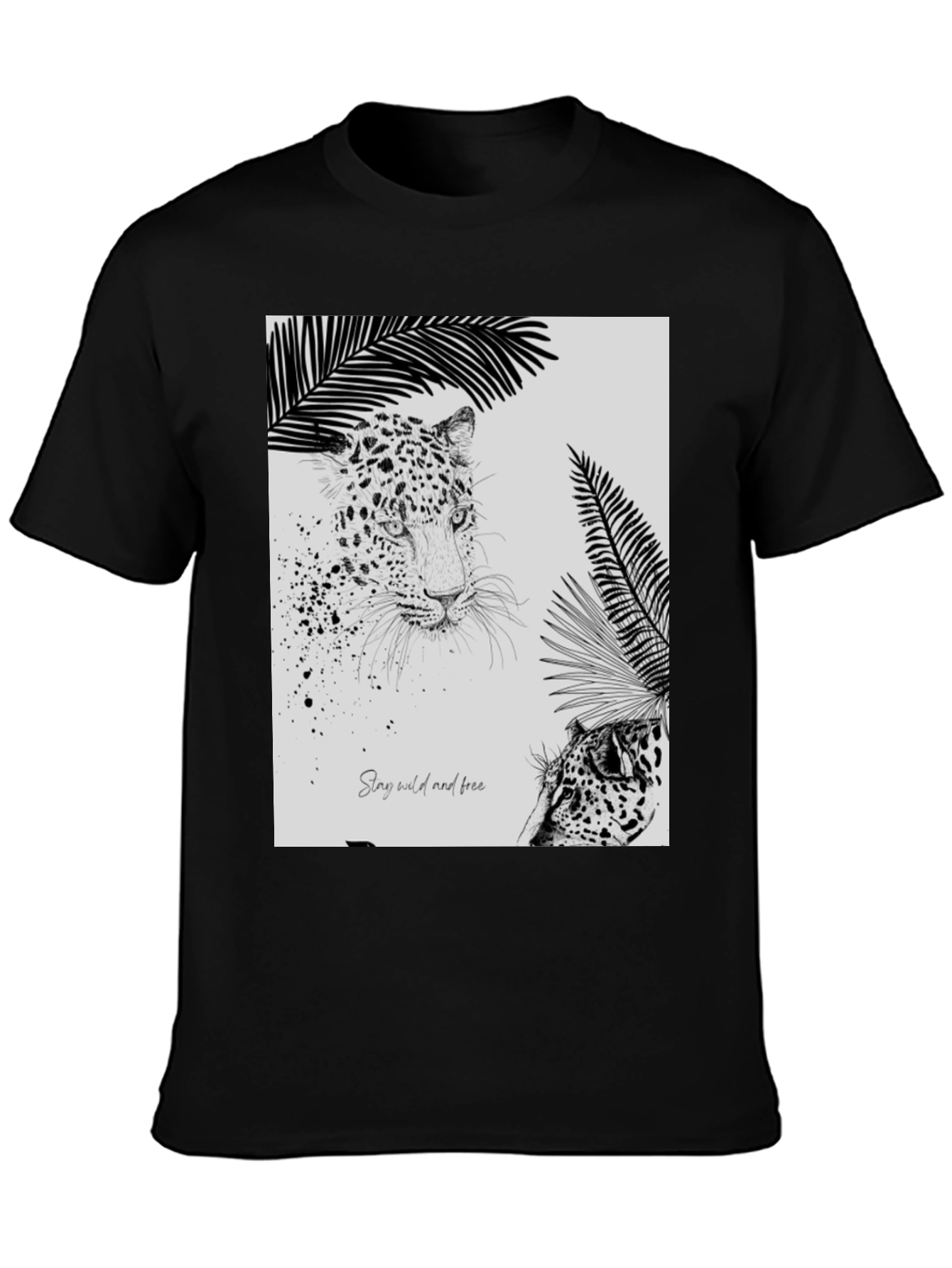 Stay Wild Leopard Graphic Tee - 3