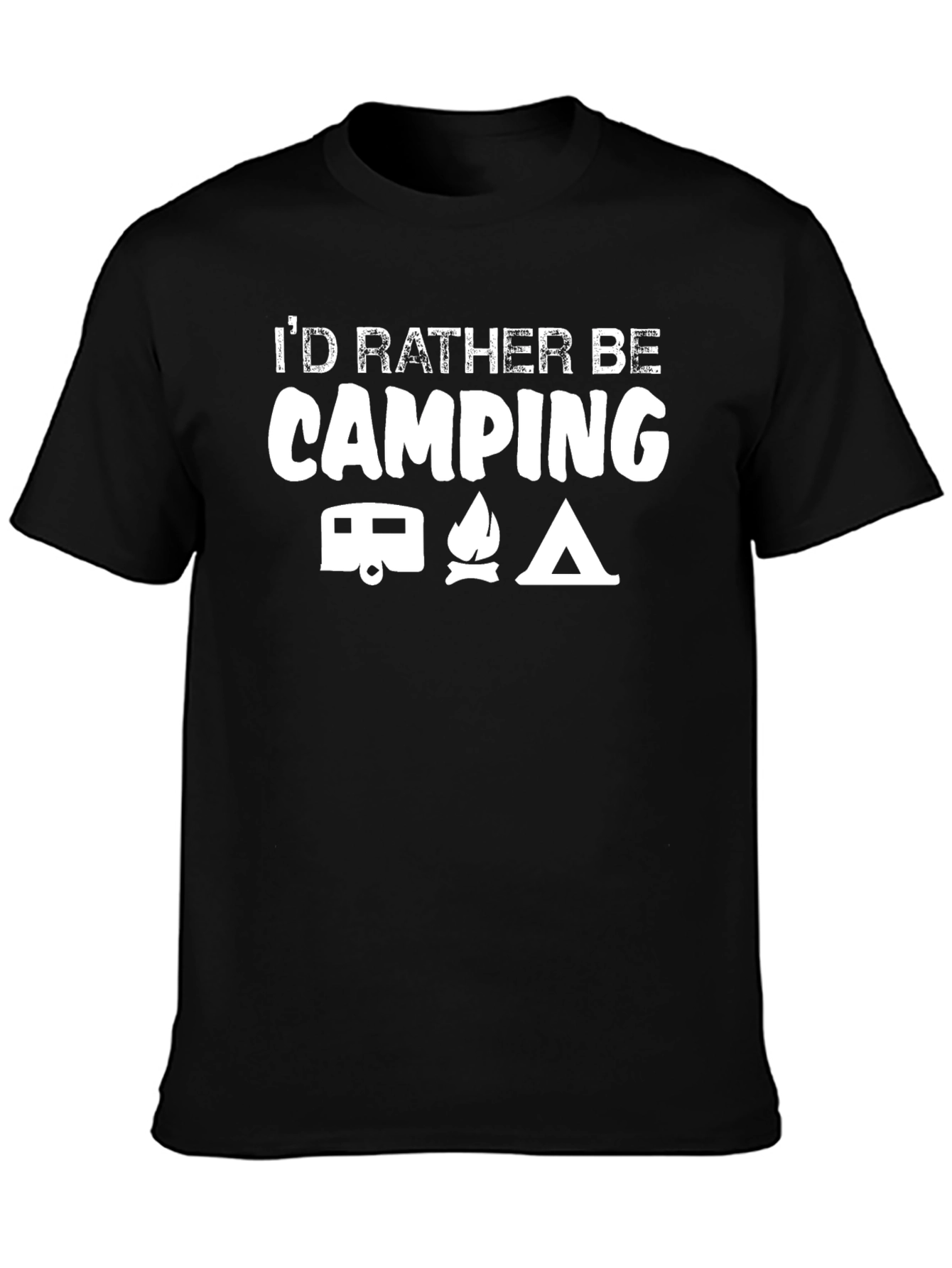 I'd Rather Be Camping Graphic T-Shirt - 3