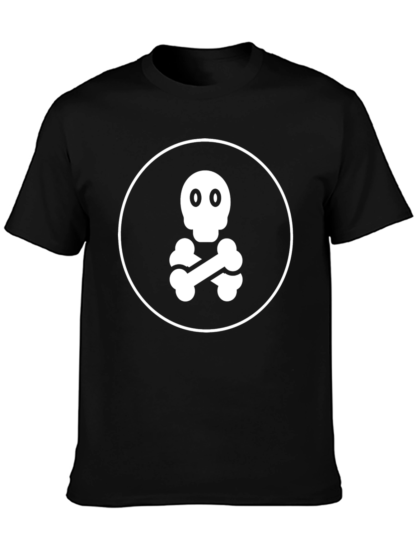 Black Skull & Crossbones Graphic Tee - Classic Black view 3