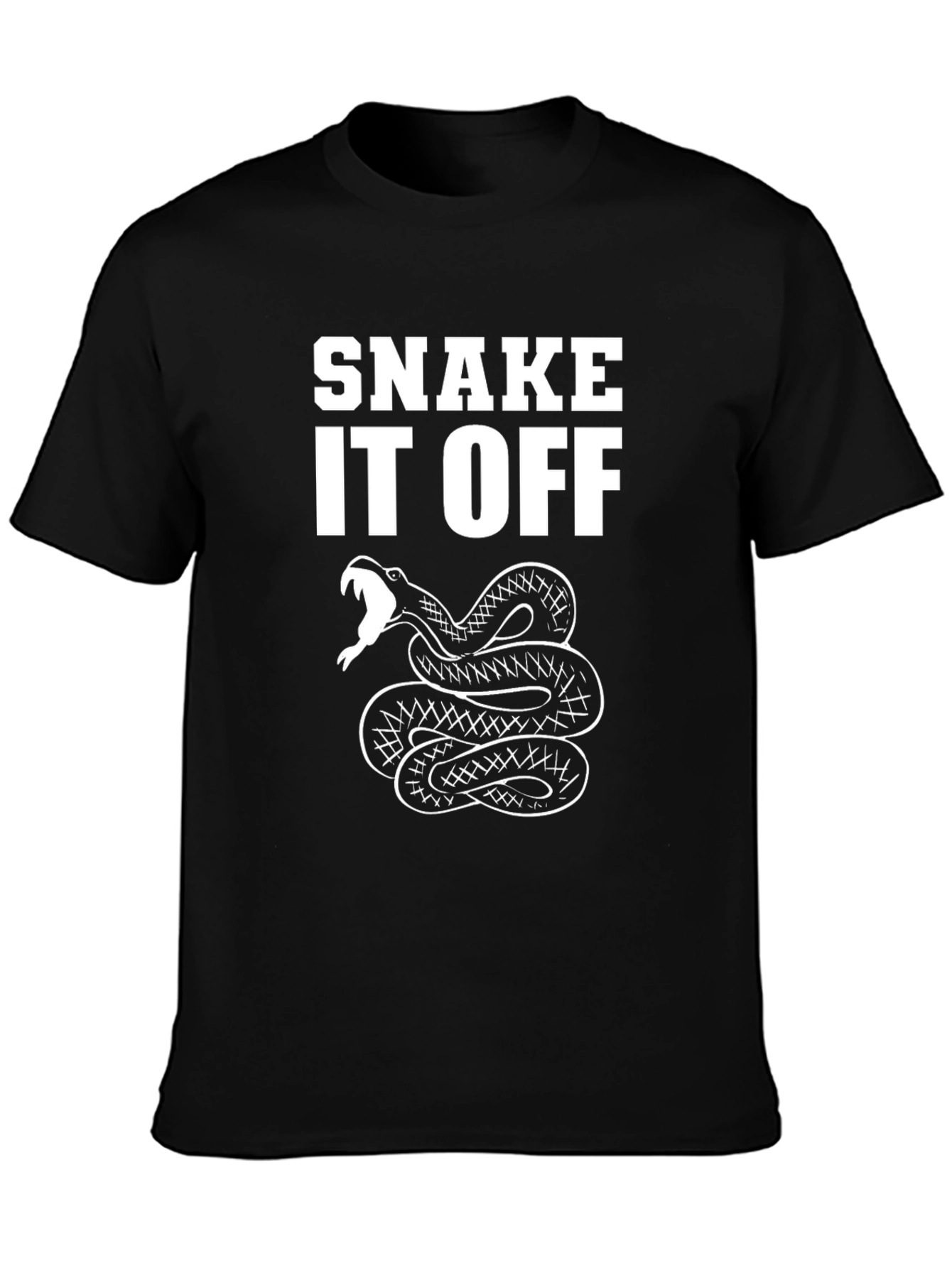 Black Snake It Off Graphic T-Shirt - Black view 3
