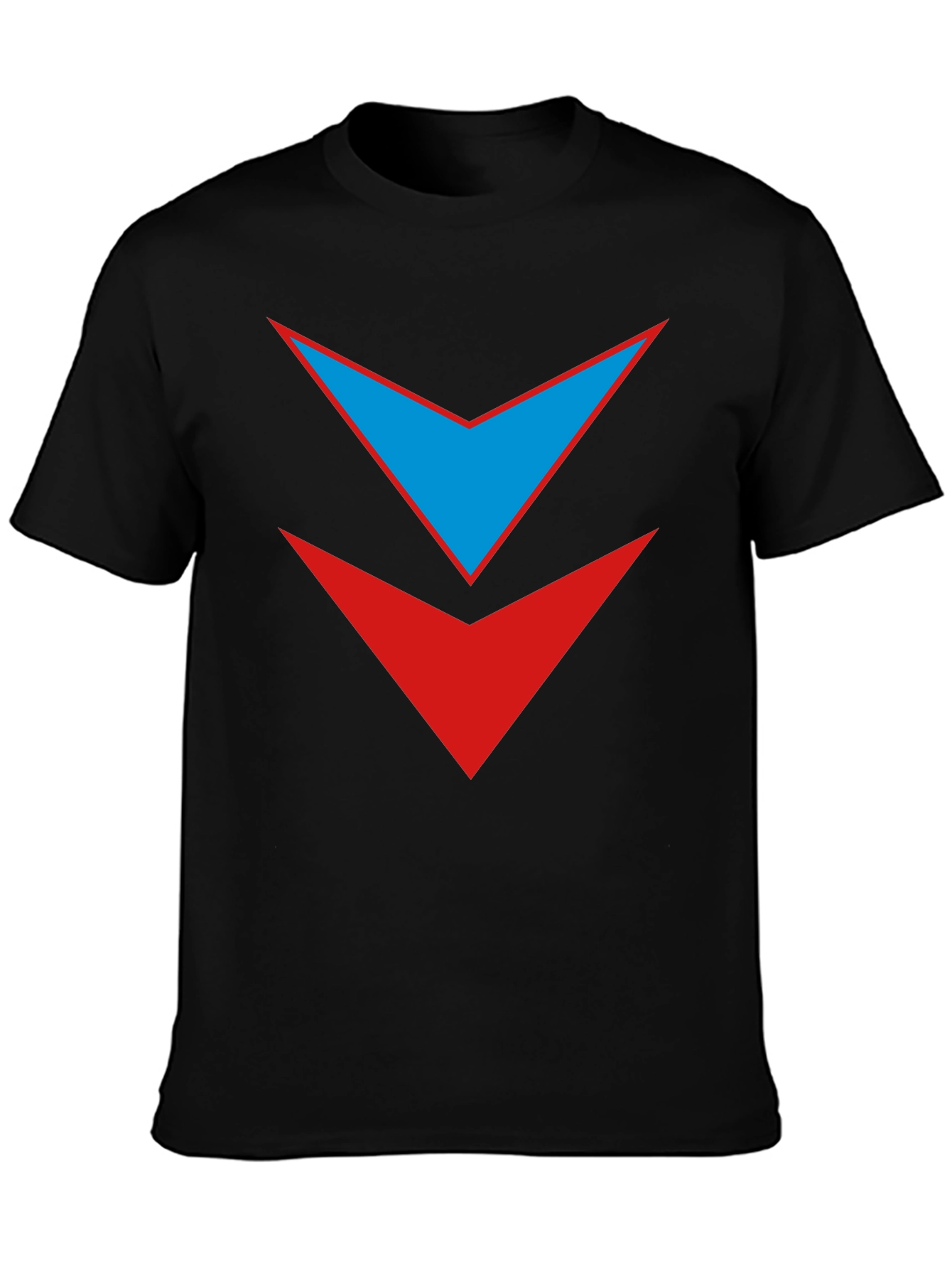 Black Dual Arrow Graphic Tee - Stylish Casual Wear view 3