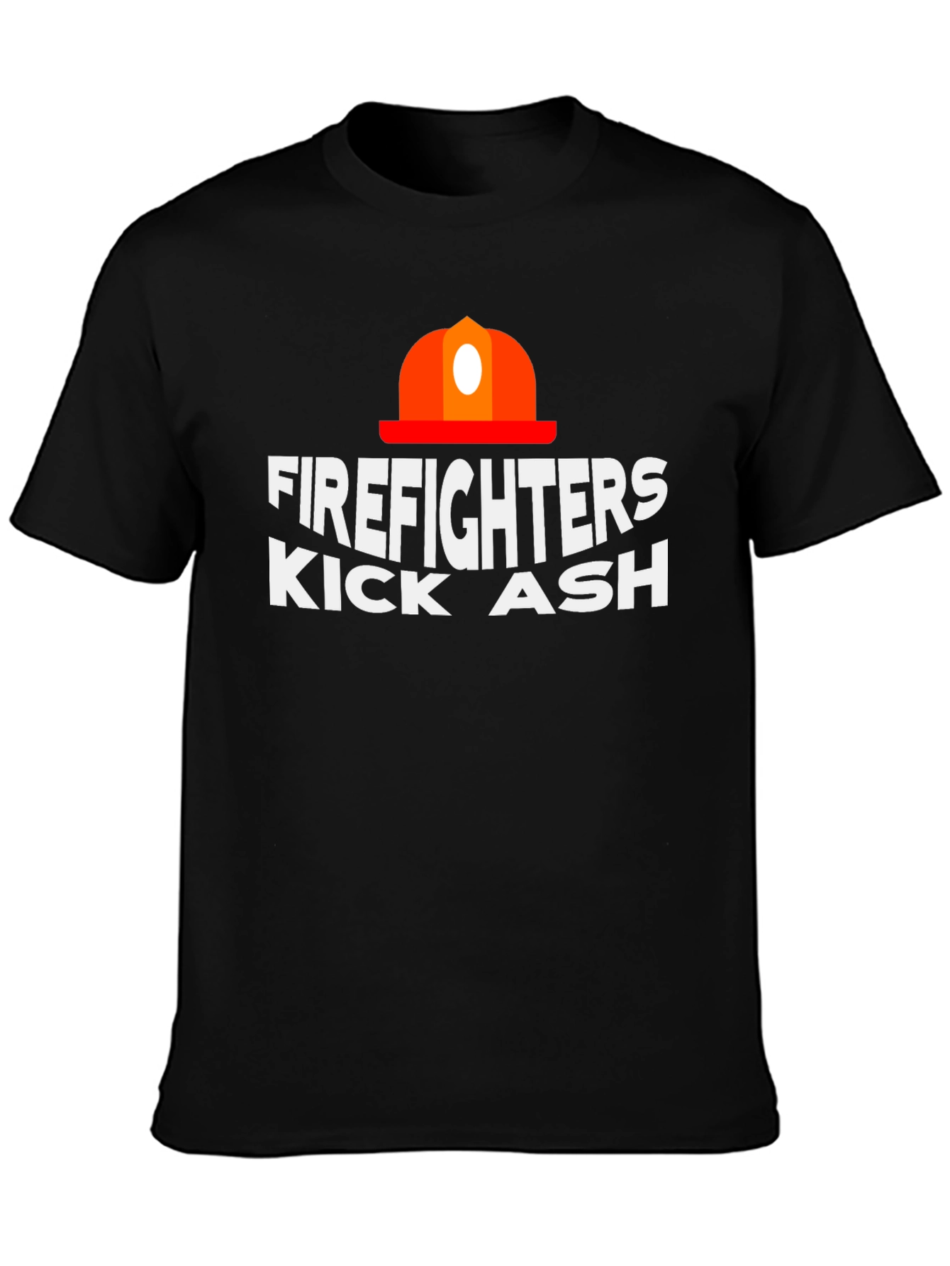 Black Firefighters Kick Ash Graphic Tee view 3