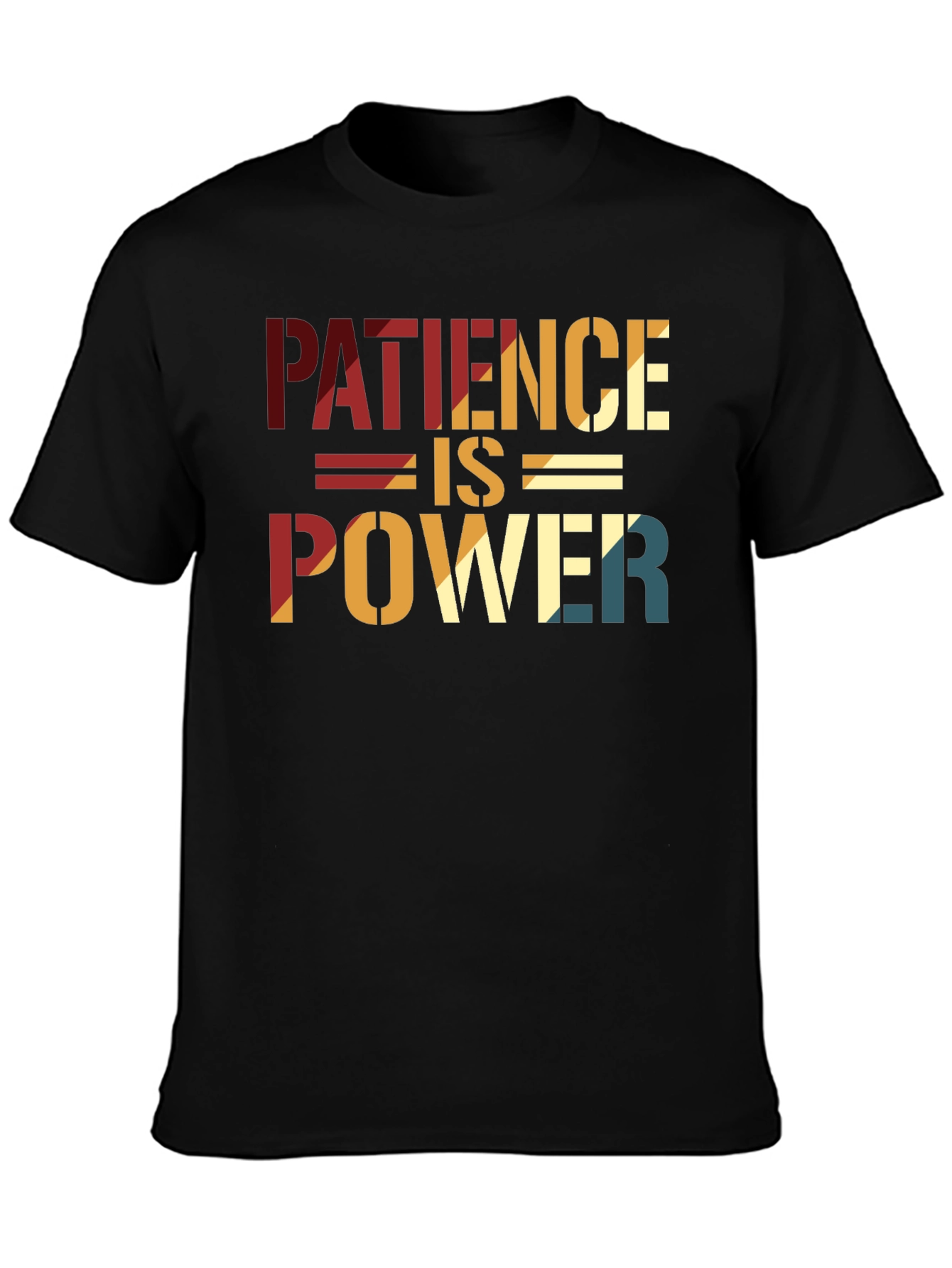 Black Patience is Power Graphic Tee view 3