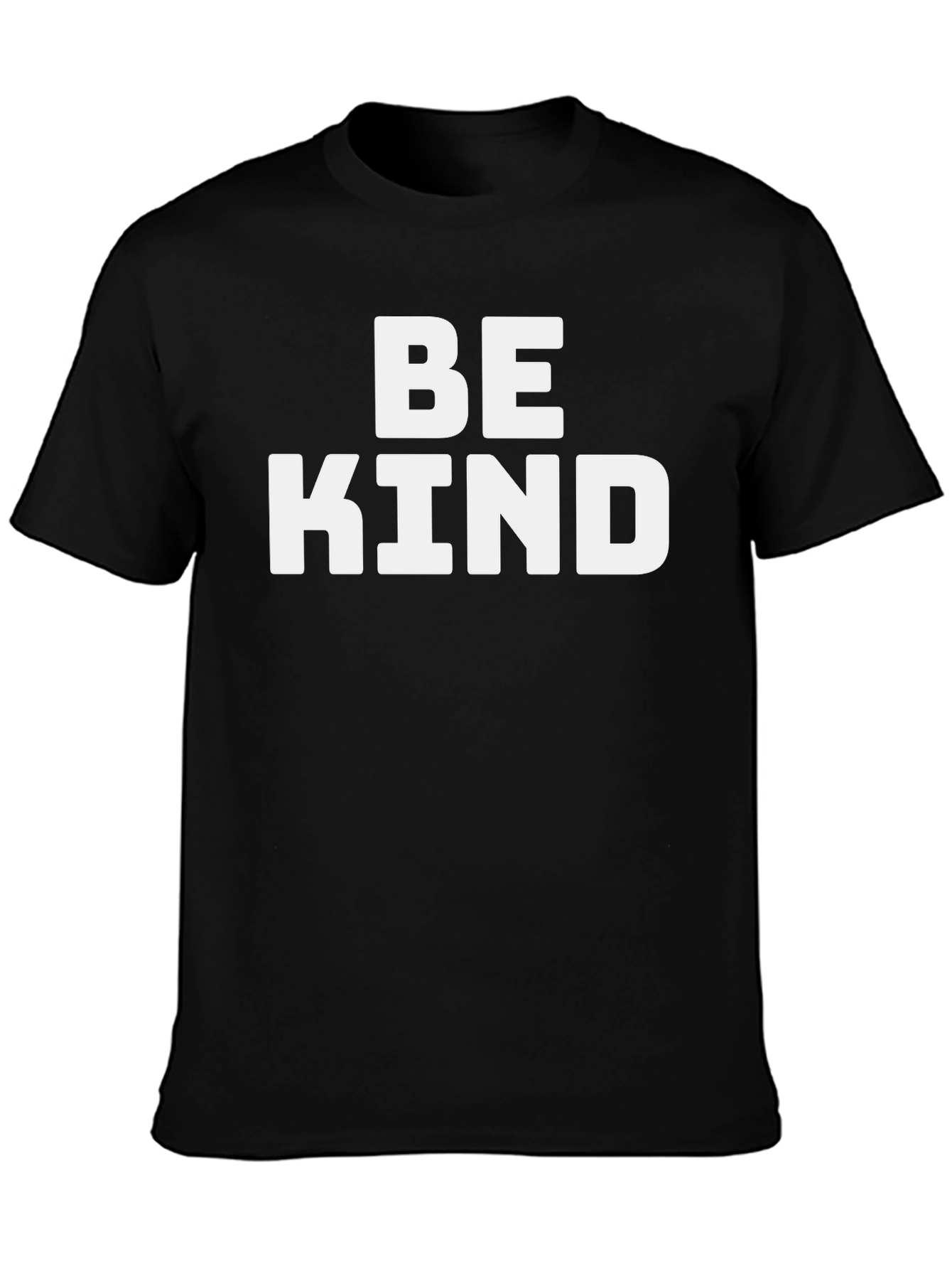 Black Be Kind Graphic Tee - Soft Cotton Blend Shirt view 3