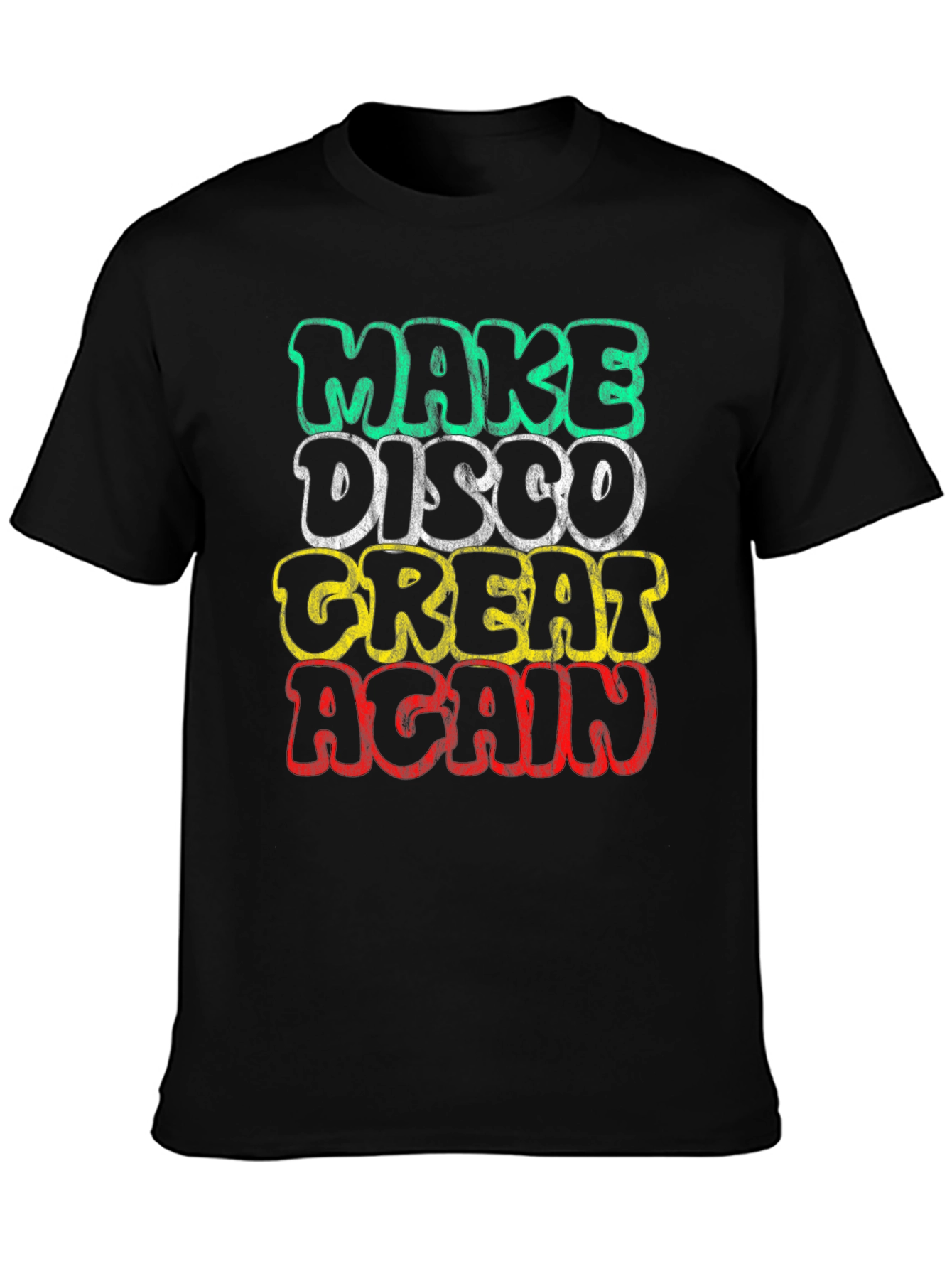 Black Make Disco Great Again T-Shirt view 3