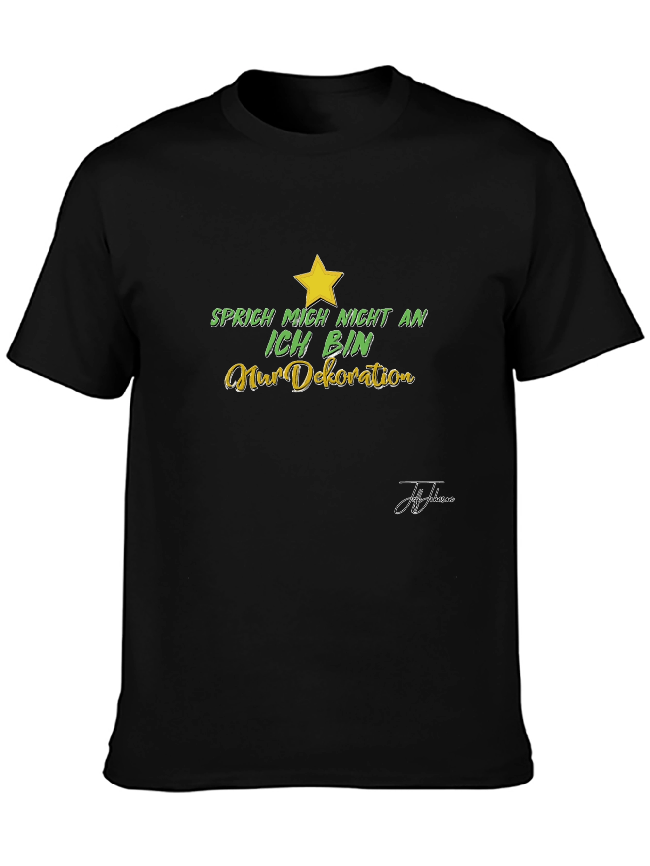 Black Sarcastic Statement T-Shirt view 3