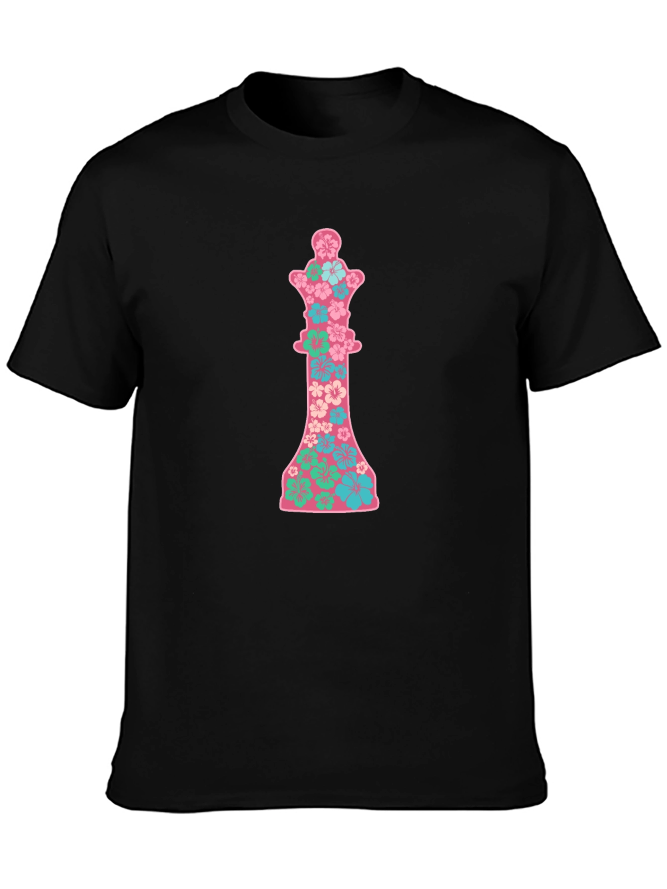 Black Floral Queen Graphic Tee view 3