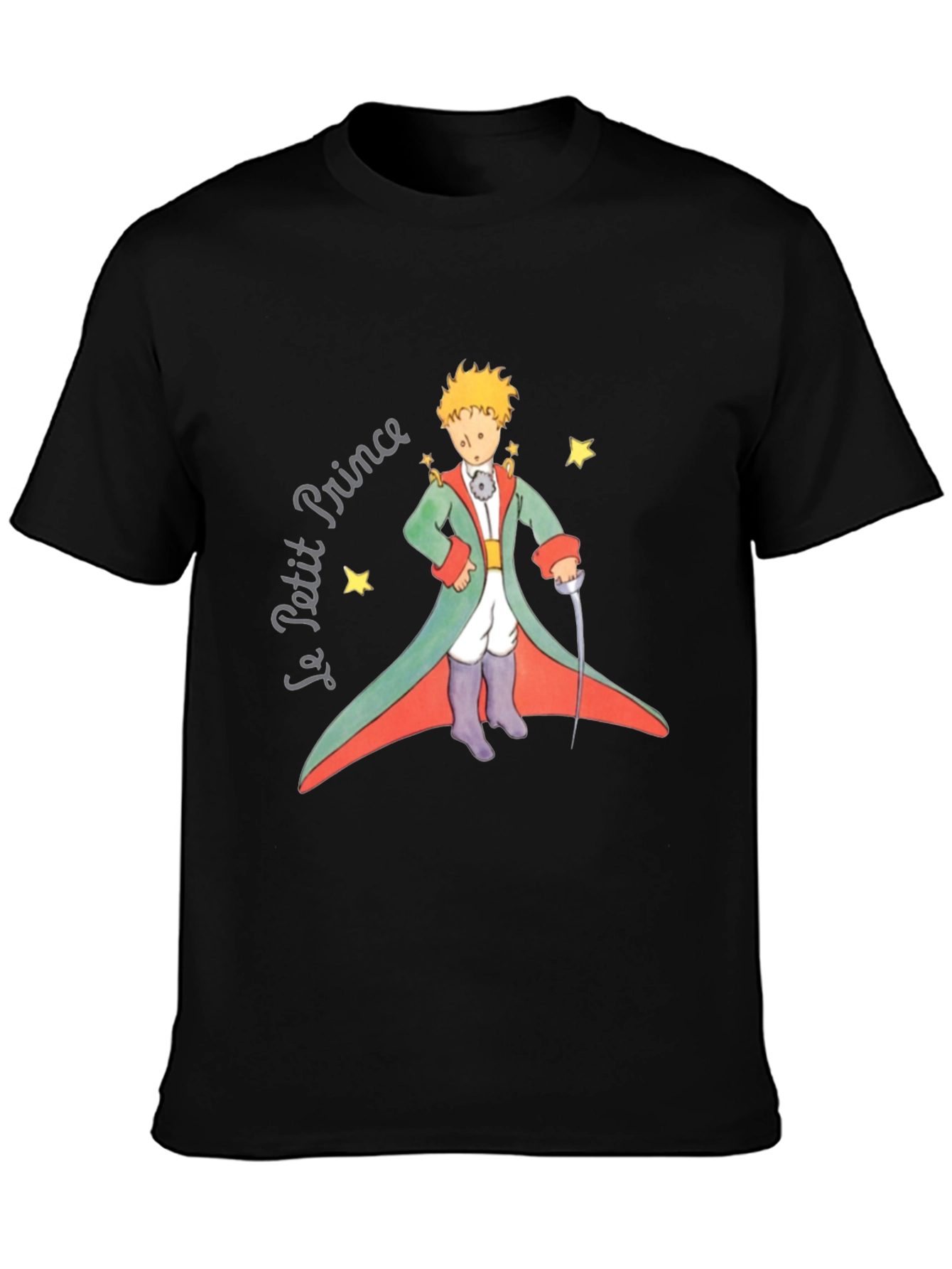 Le Petit Prince Graphic Tee - Black Cotton T-Shirt - 3