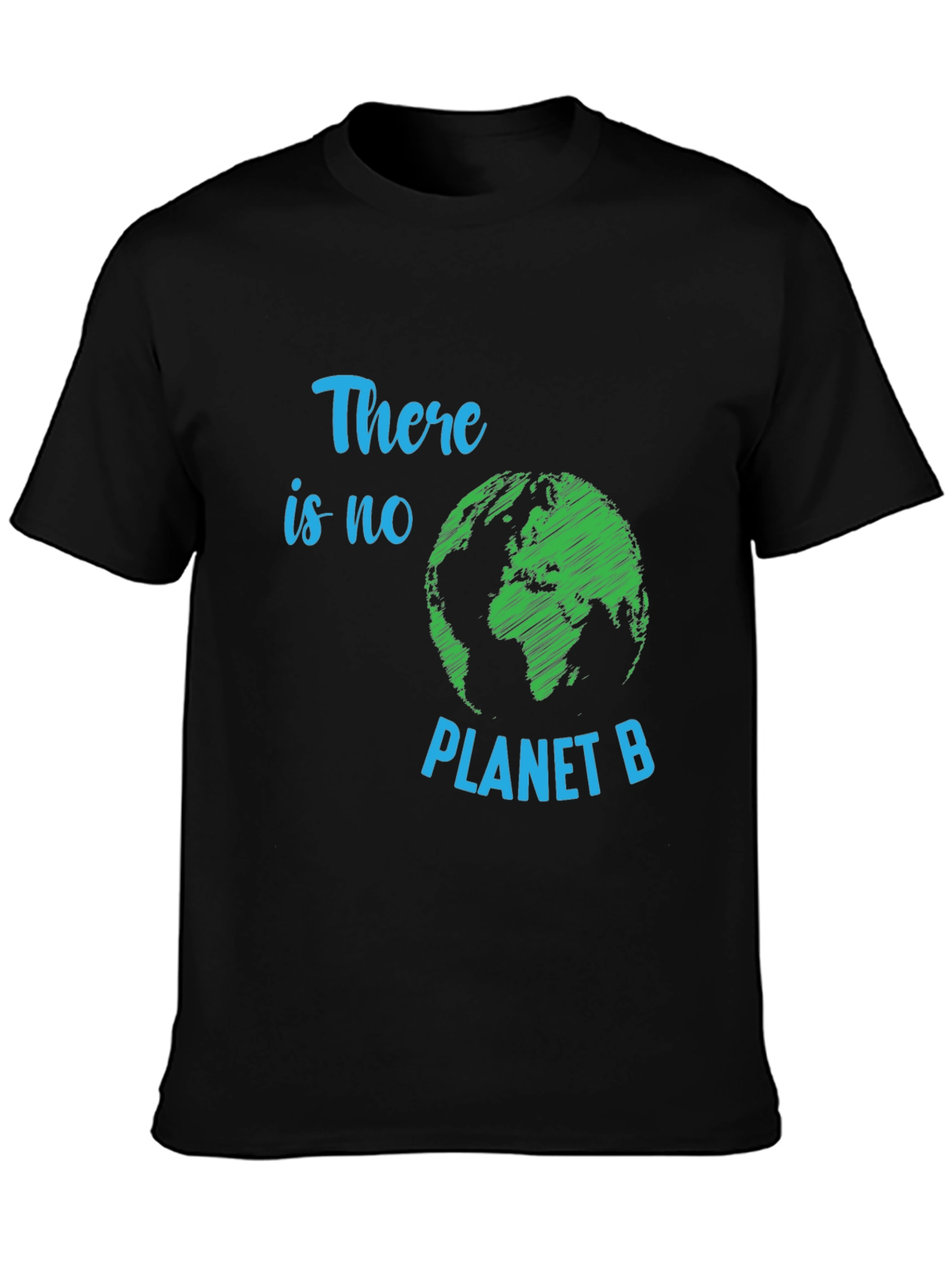 Black There is No Planet B Graphic T-Shirt view 3