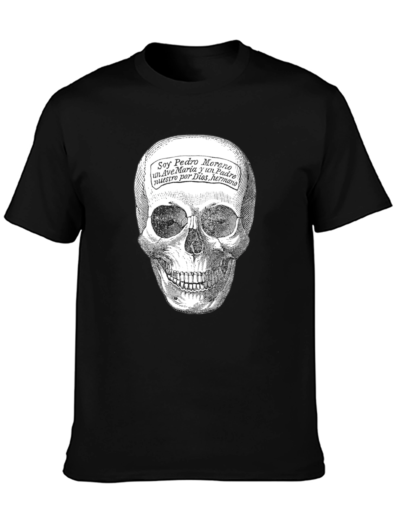 Black Skull Graphic T-Shirt -  Unique Death Motif Tee view 3