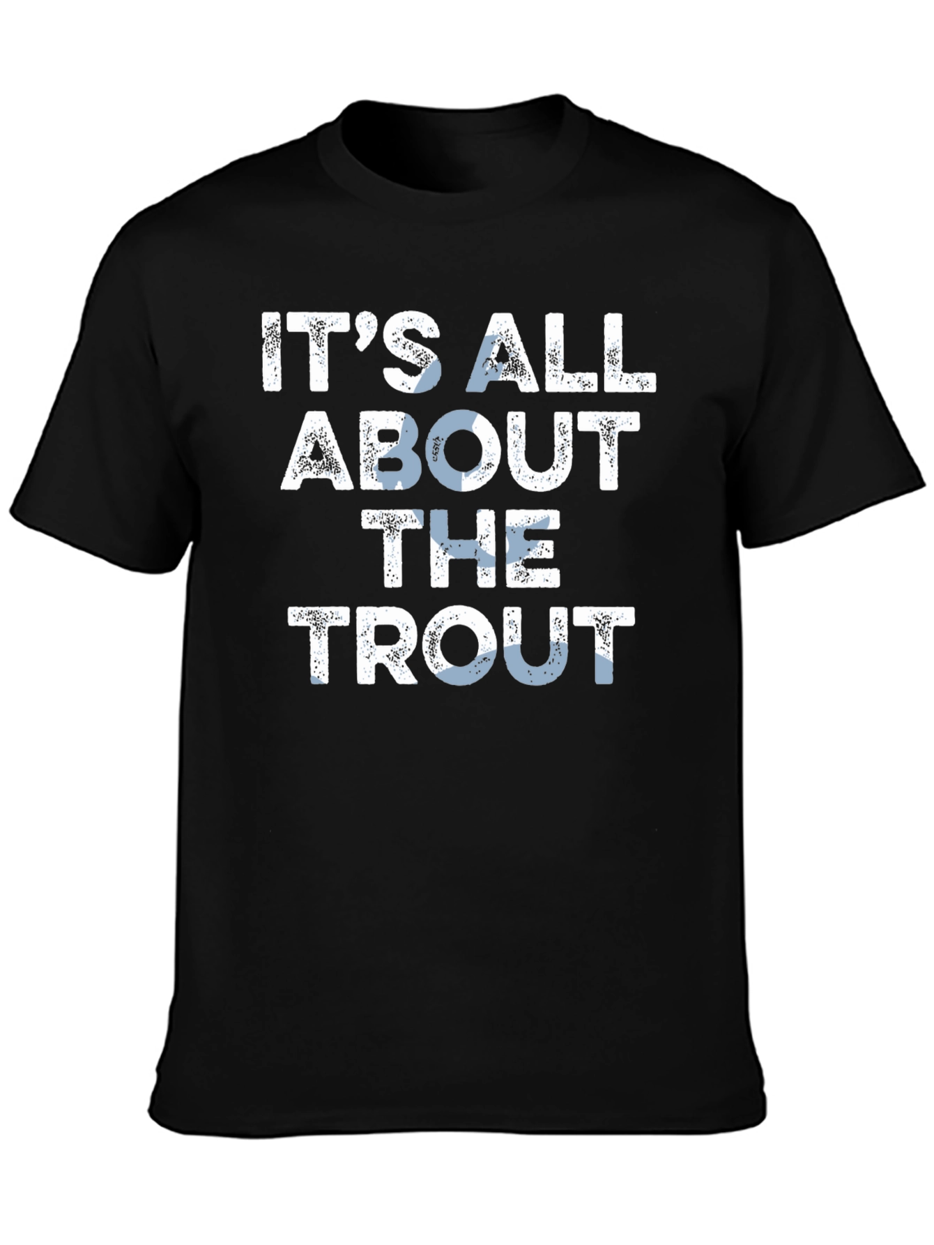 Black It's All About The Trout T-Shirt - Fishing Tee view 3