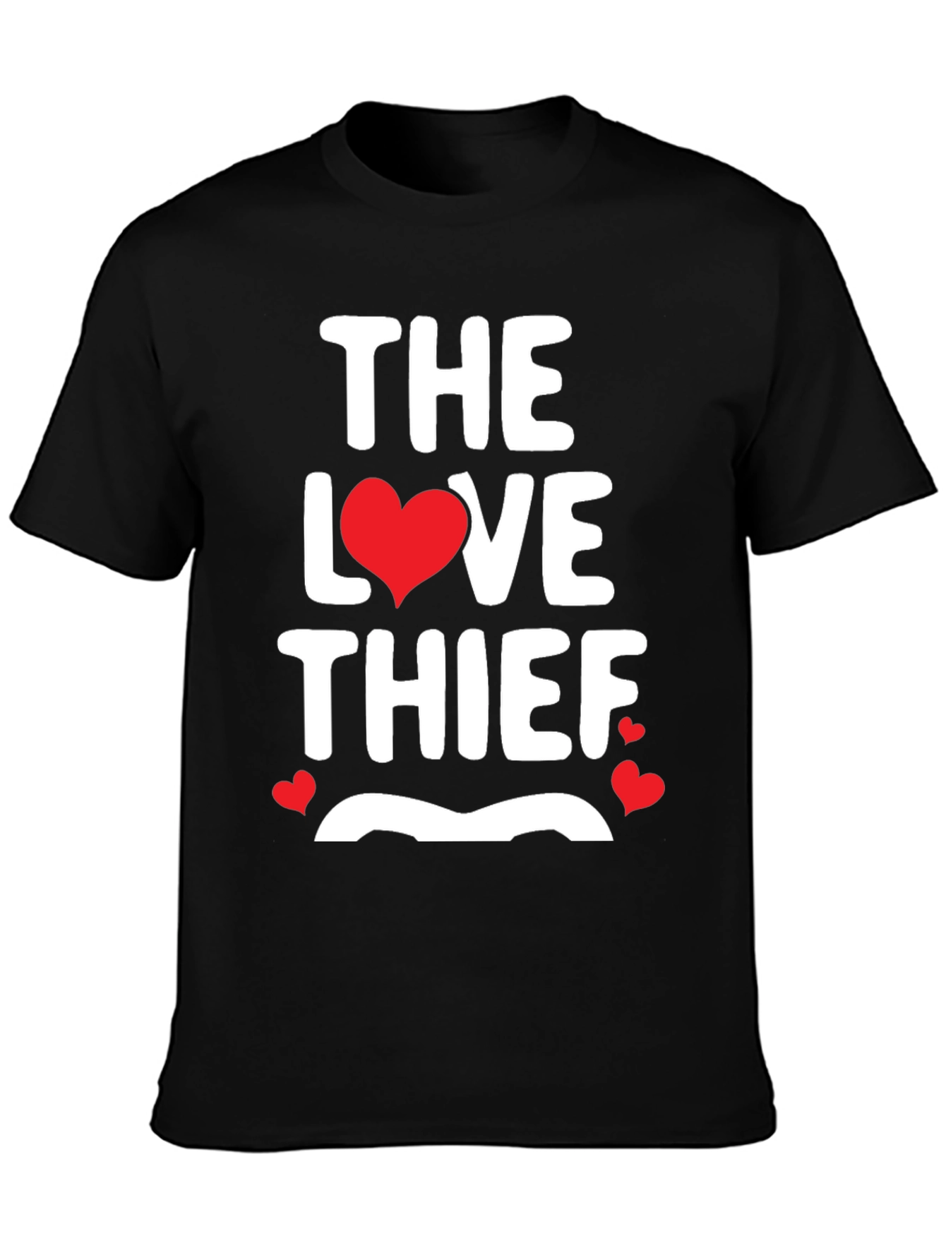 Black The Love Thief Graphic T-Shirt view 3