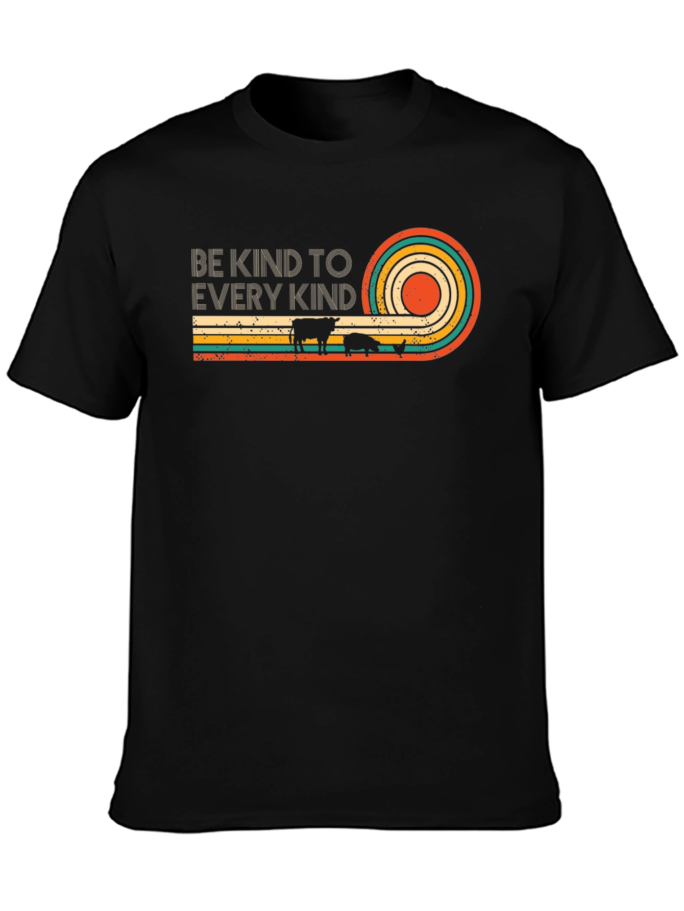Black Be Kind to Every Kind Tee view 3