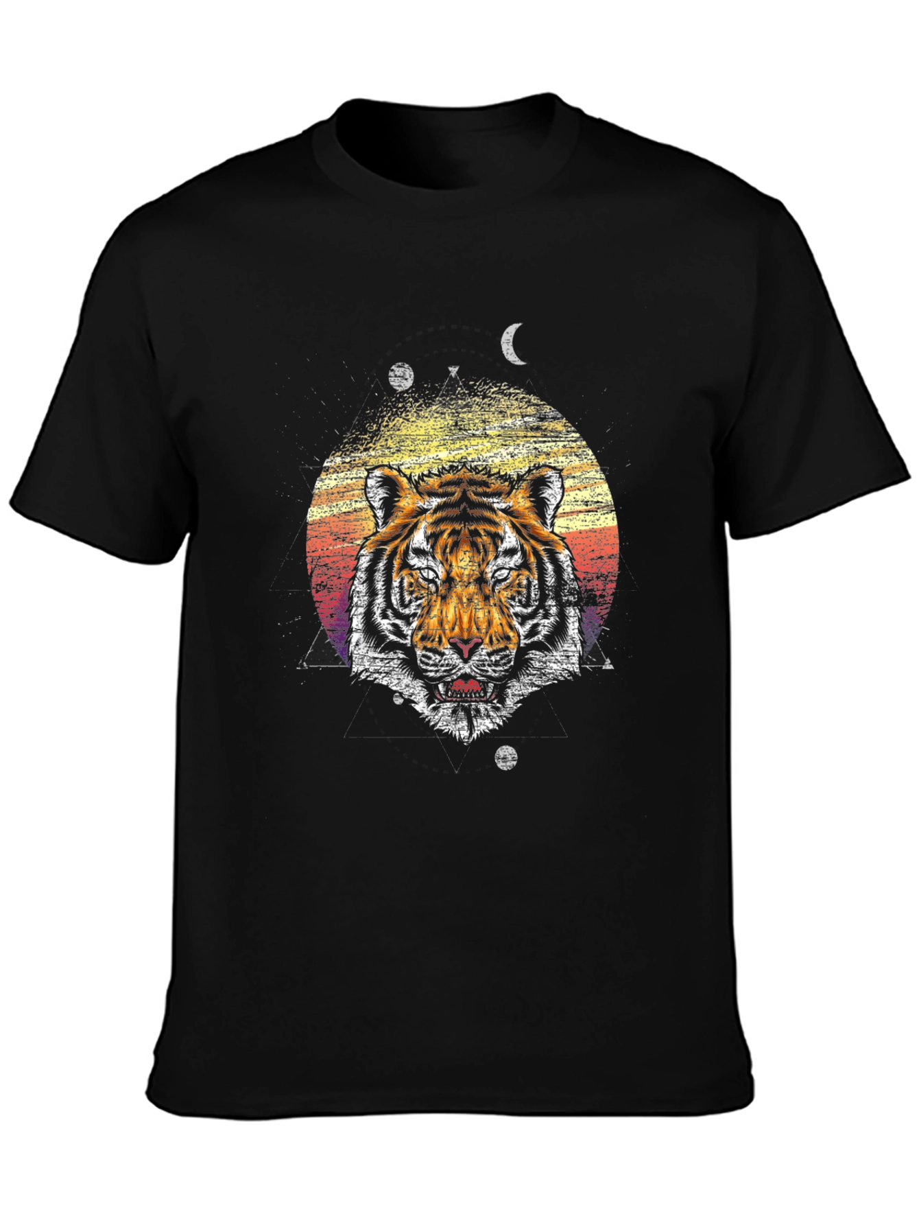 Black Tiger Graphic Tee - Cool Animal Design Shirt view 3