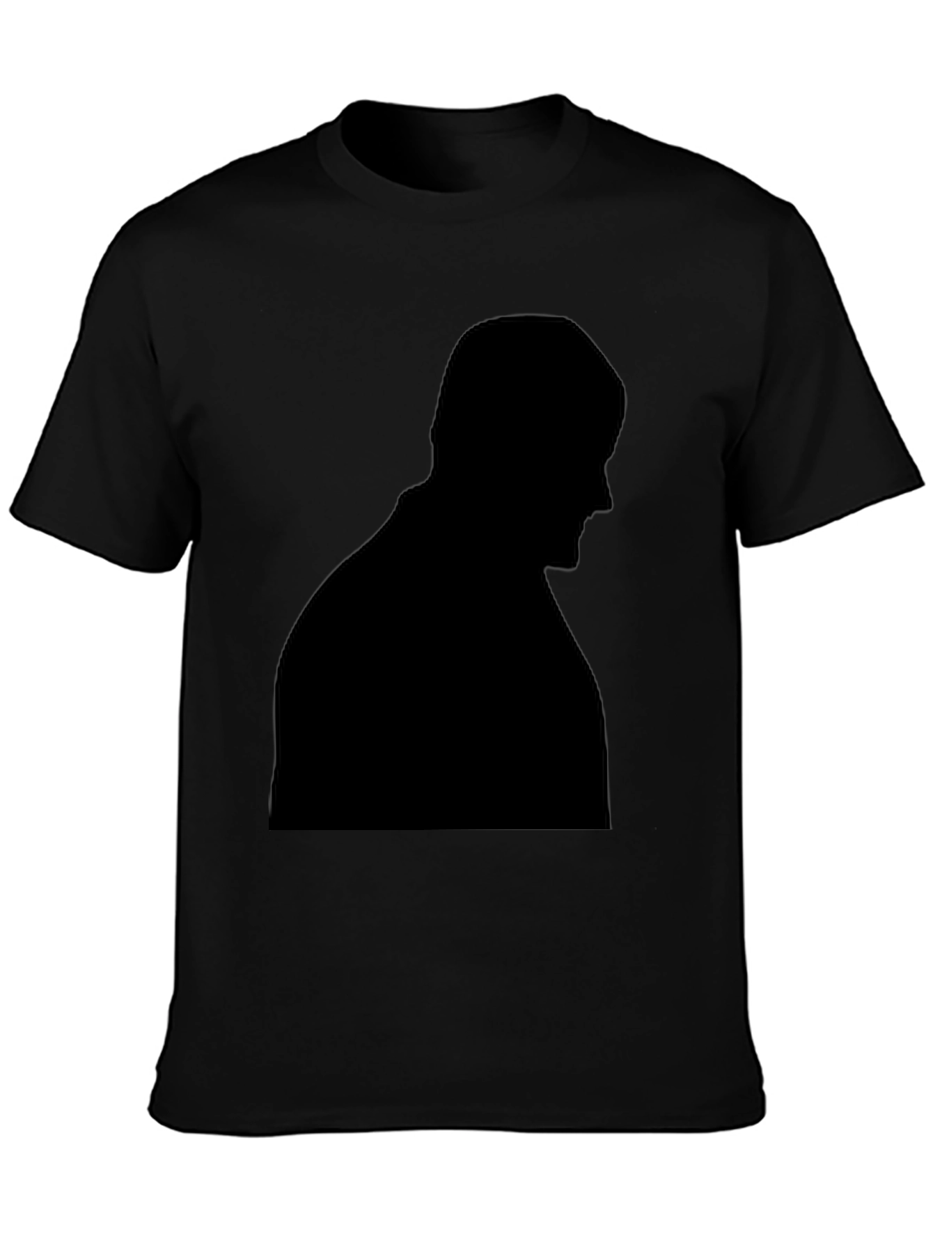Black Silhouette Graphic Tee - Mens Black T-Shirt view 3