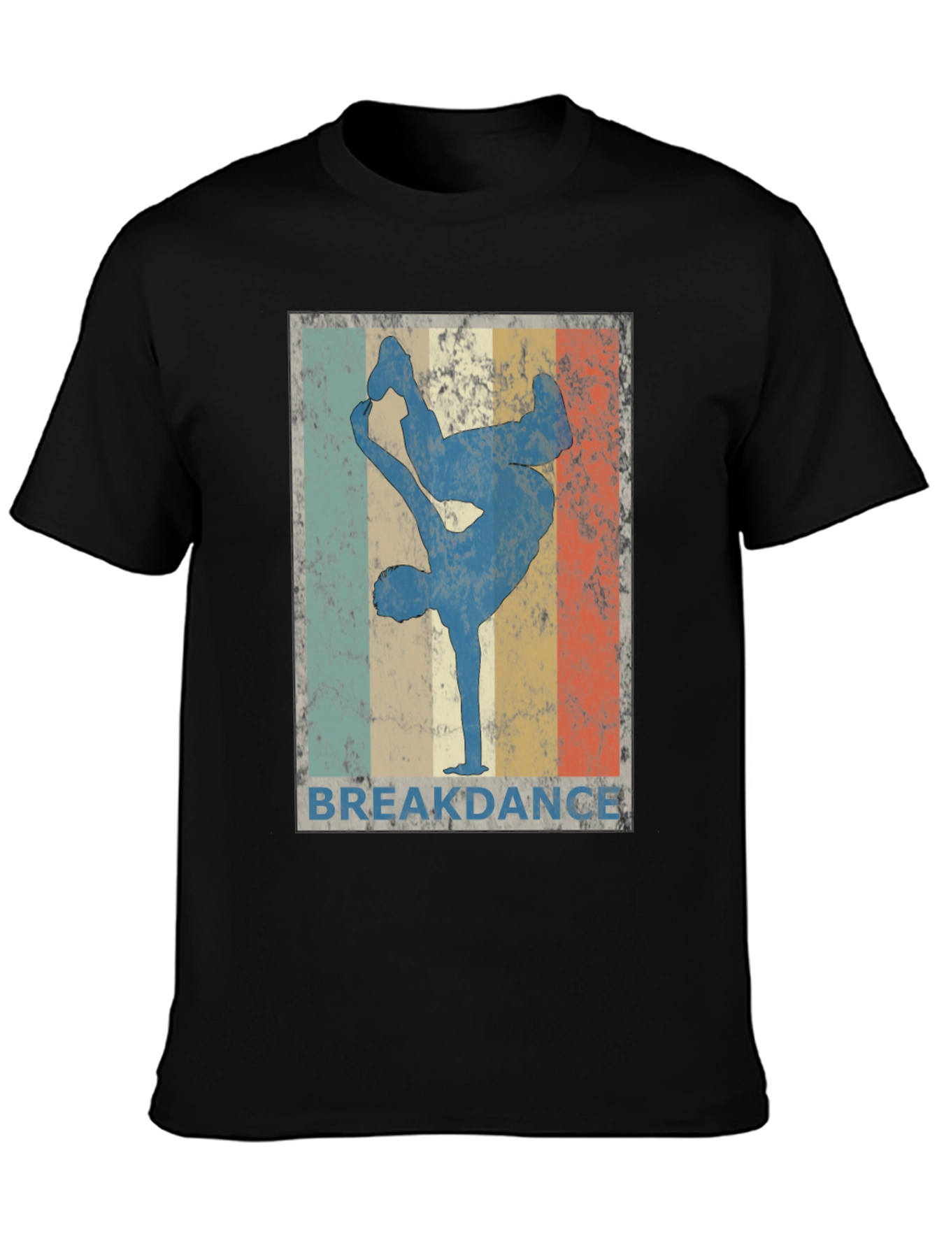 Black Vintage Breakdance T-Shirt Cool Dance Tee view 3