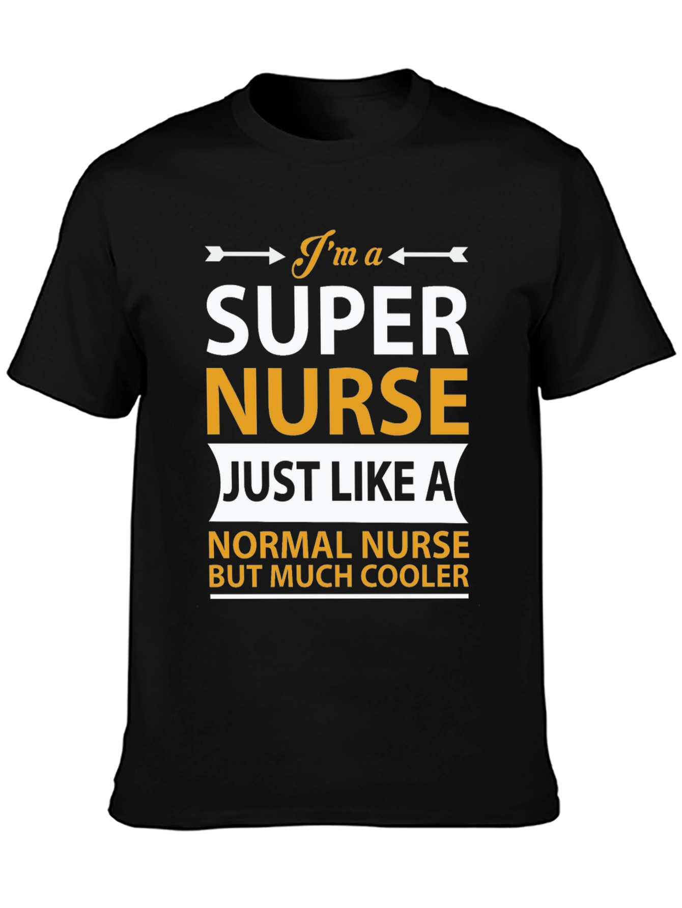Black Super Nurse T-Shirt - Cool Nurse Apparel view 3