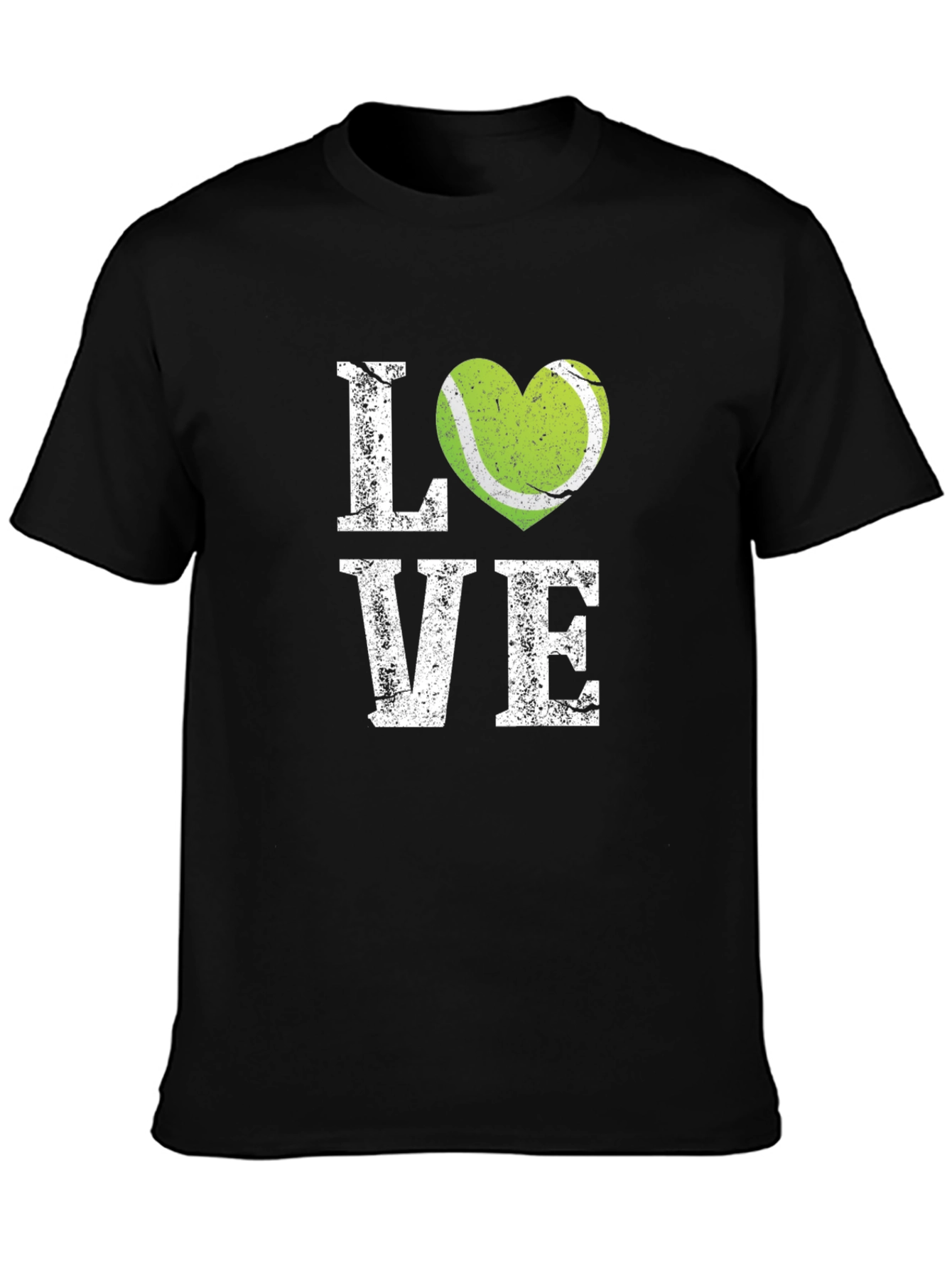 Black Tennis Love Graphic T-Shirt view 3