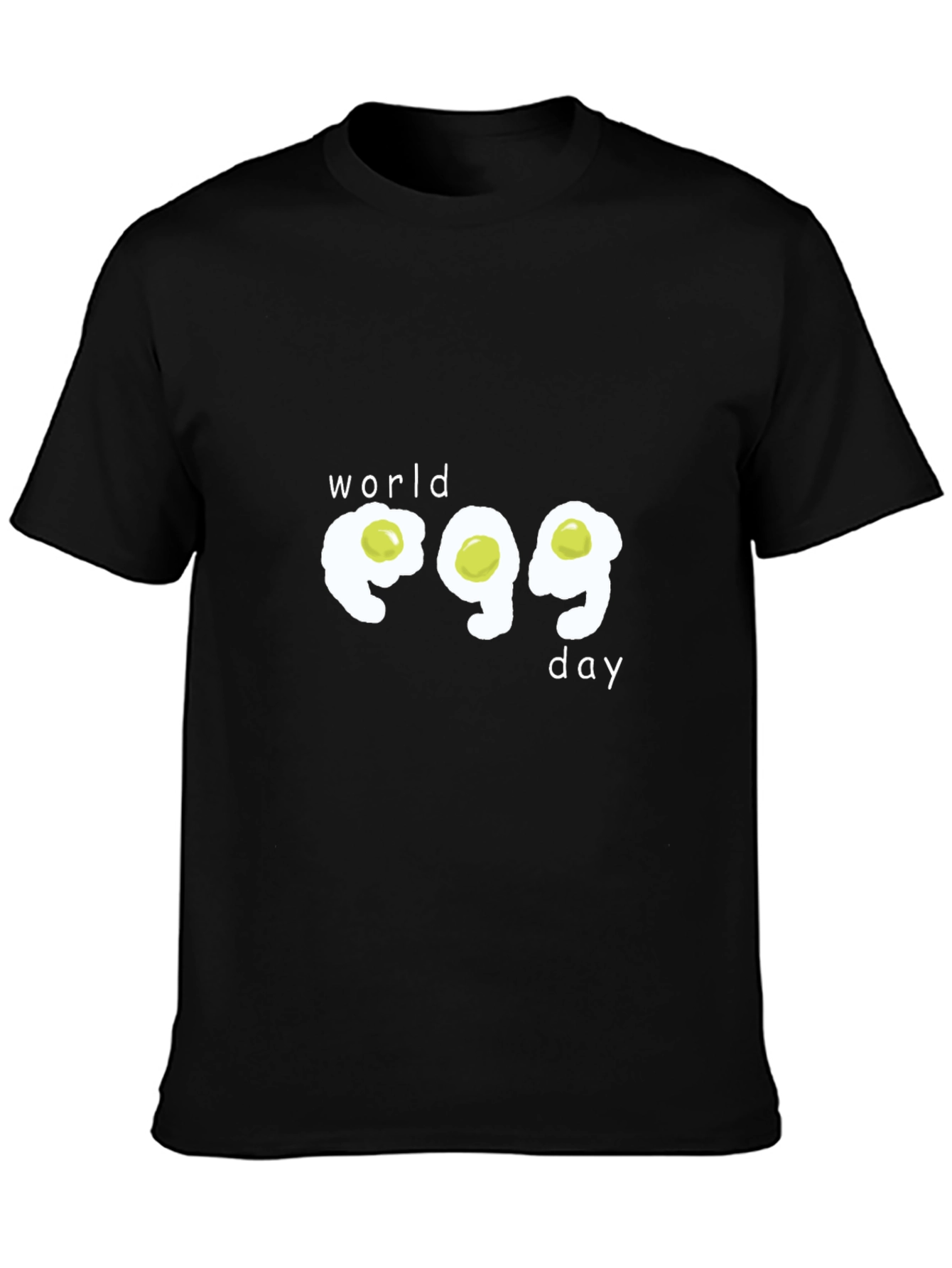 Black World Egg Day Graphic Tee - Black view 3
